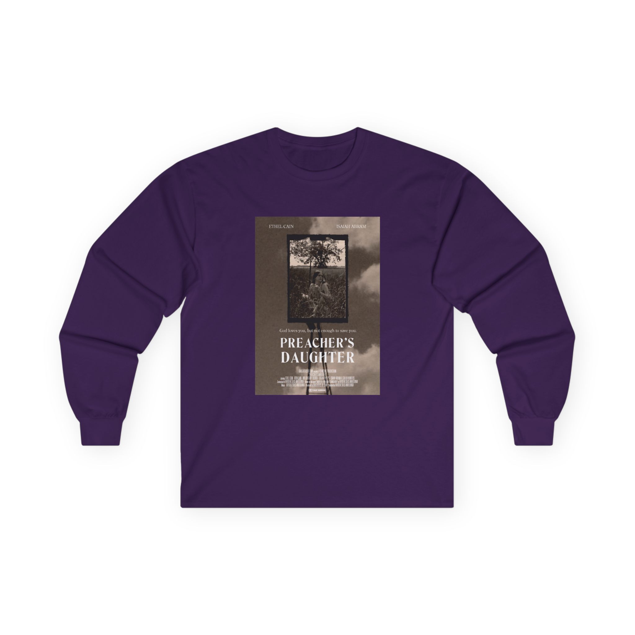 Ethel Cain Preacher's Daughter Movie Poster Unisex Ultra Cotton Long Sleeve Tee - Image 11