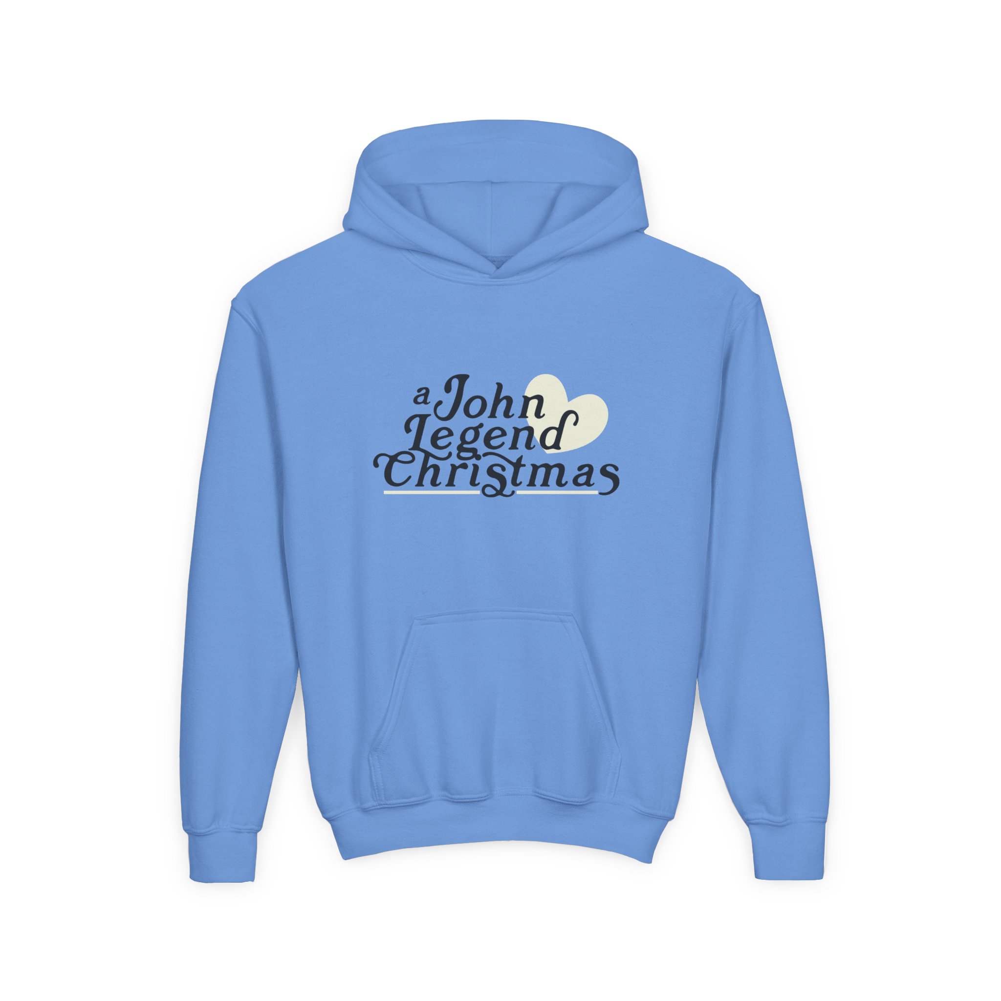 John Legend Christmas Youth Heavy Blend Hooded Sweatshirt - Image 15