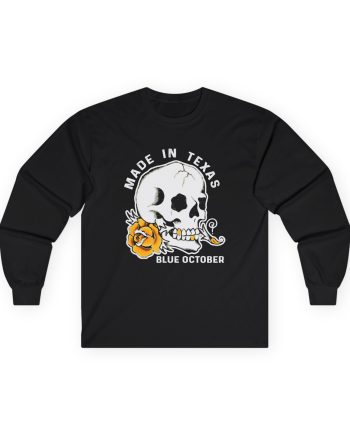 Blue October Skull Rose Unisex Ultra Cotton Long Sleeve Tee