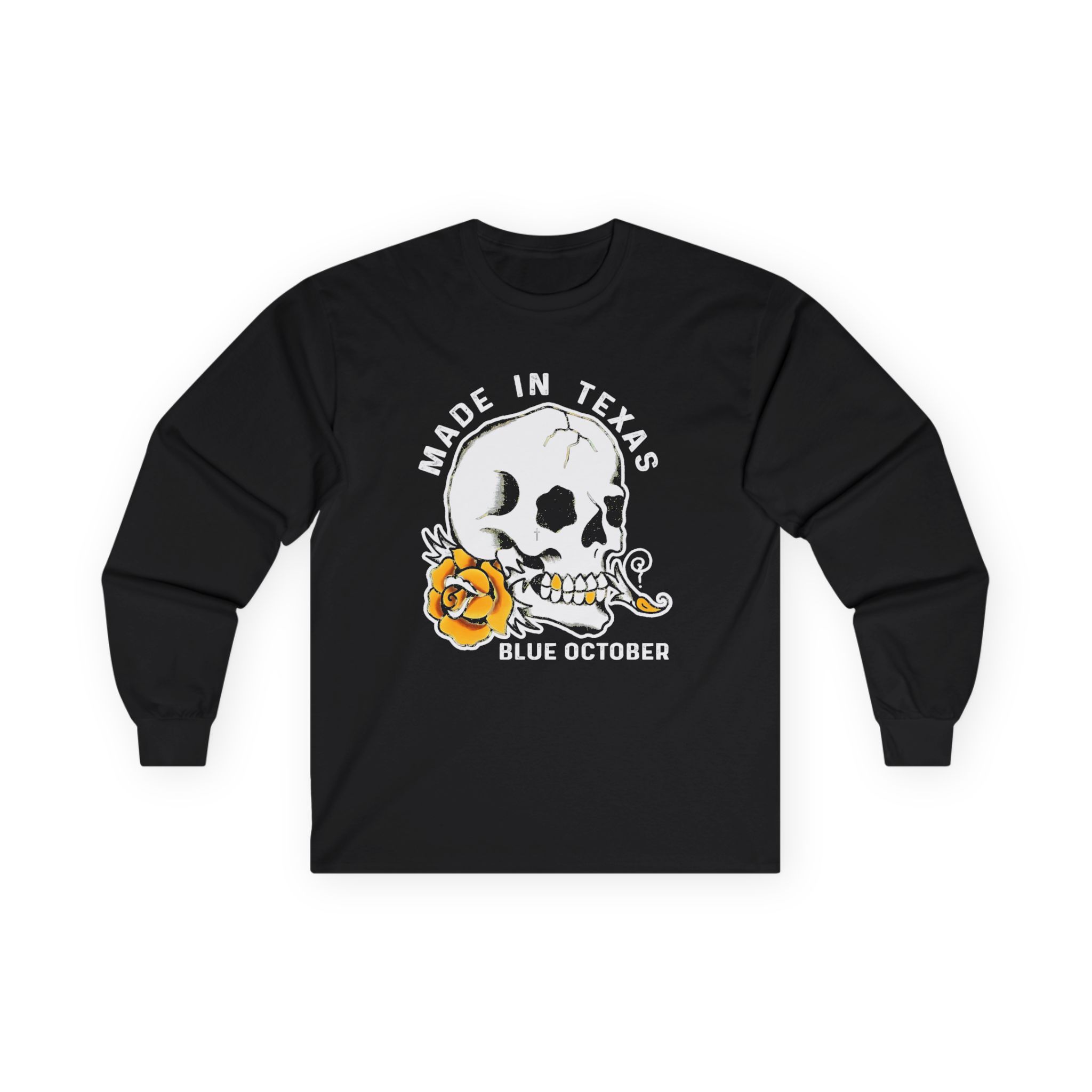 Blue October Skull Rose Unisex Ultra Cotton Long Sleeve Tee