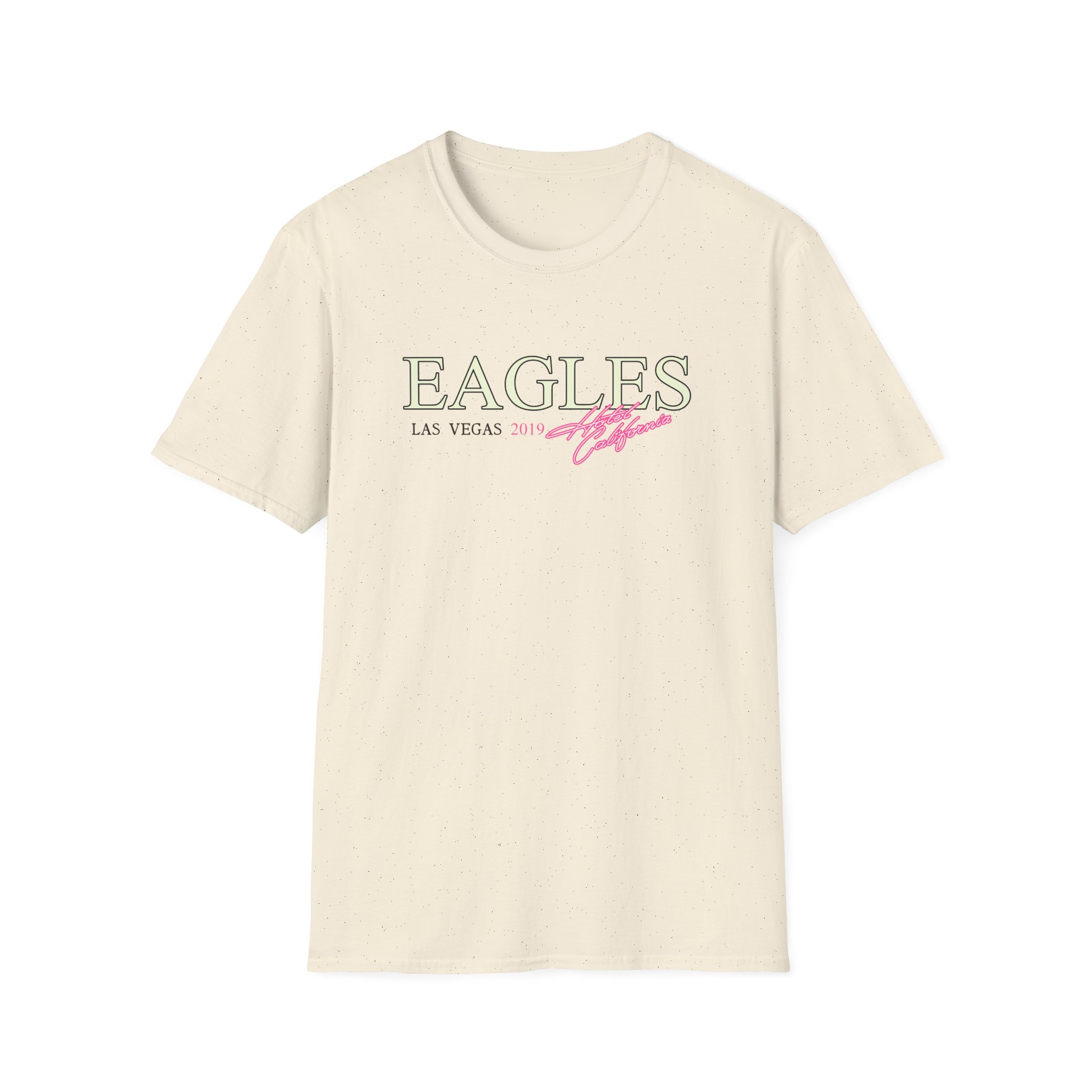 The Eagles Hotel California Las Vegas 2019 Unisex Softstyle T-Shirt - Image 9