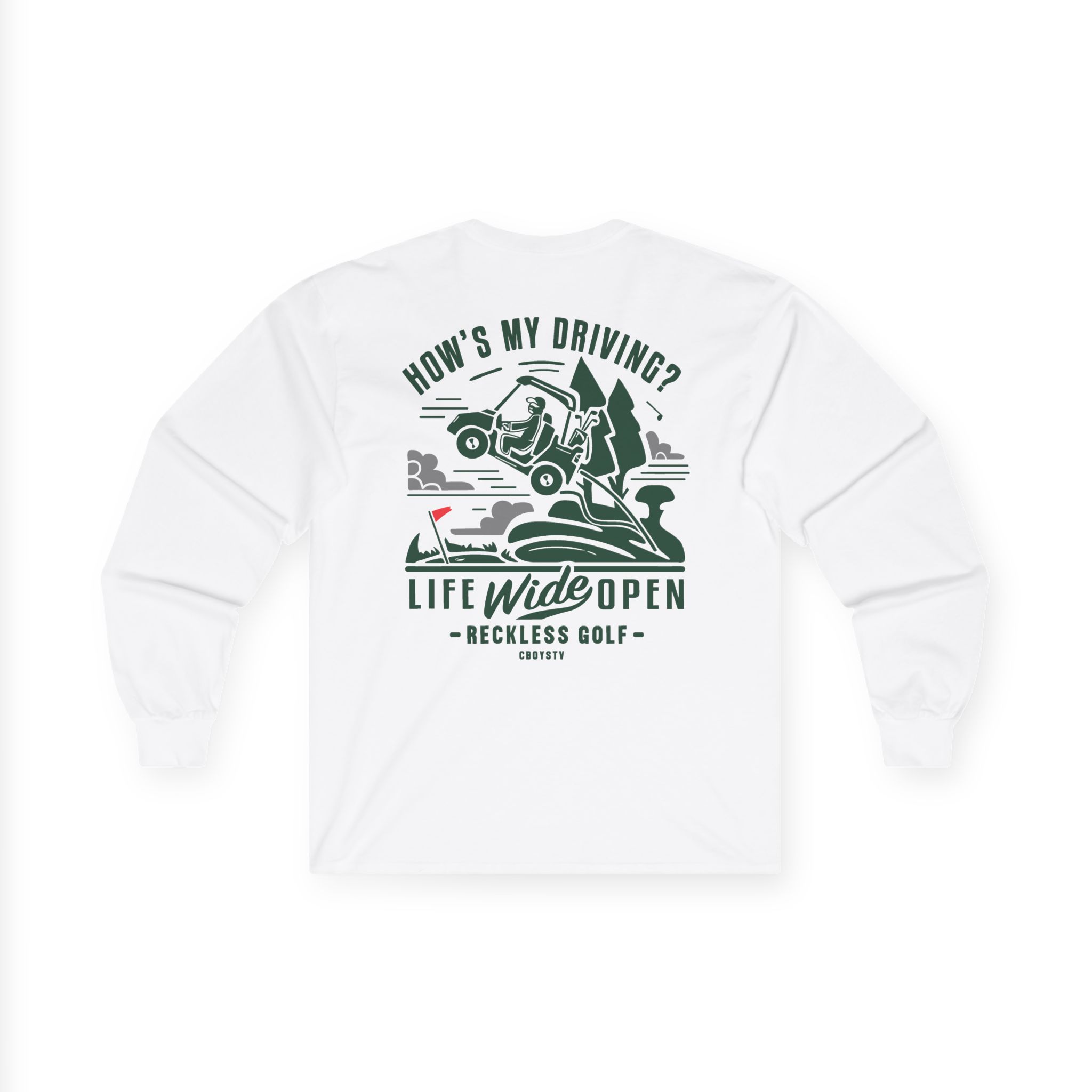 Cboystv How's My Driving Unisex Ultra Cotton Long Sleeve Tee - Image 2