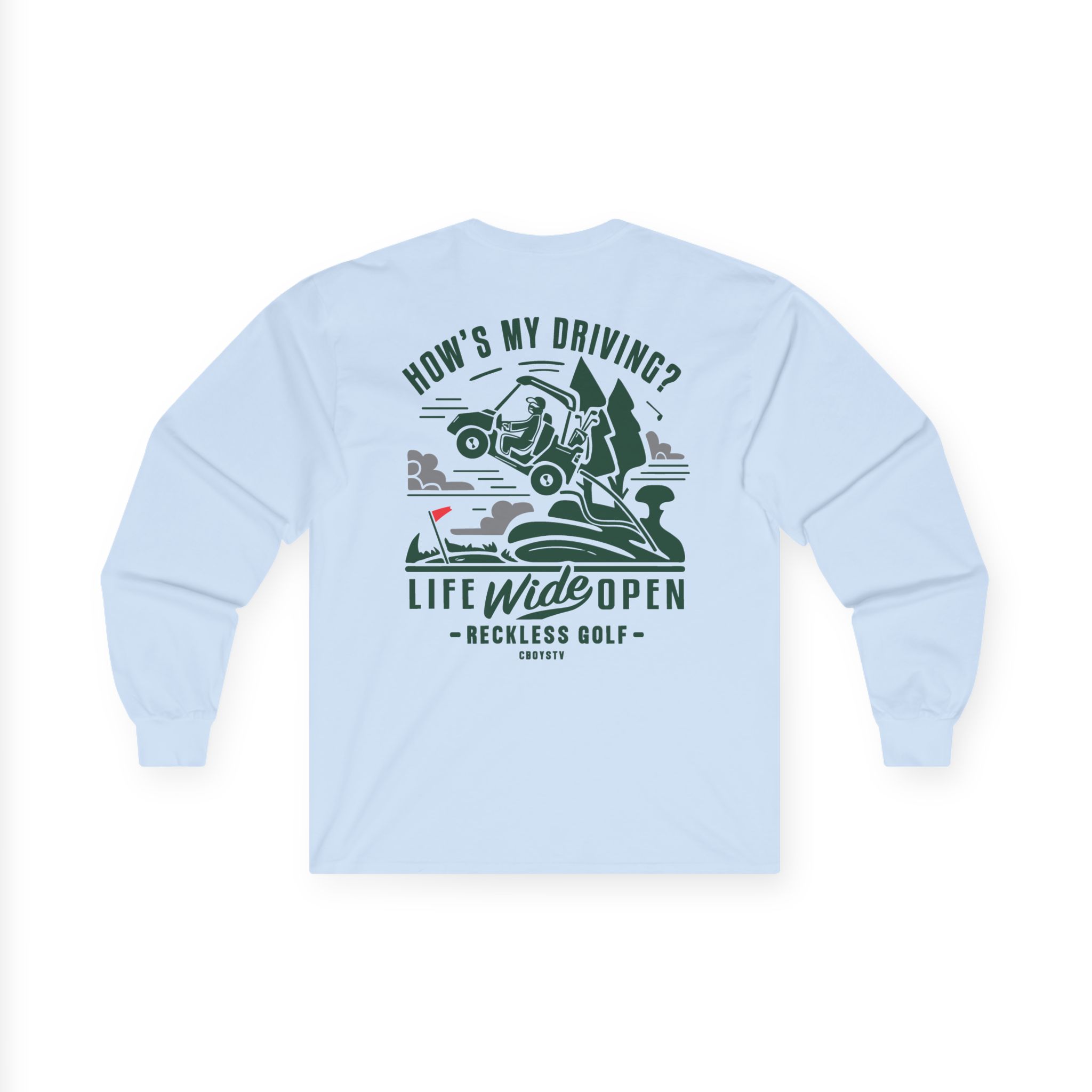 Cboystv How's My Driving Unisex Ultra Cotton Long Sleeve Tee - Image 8