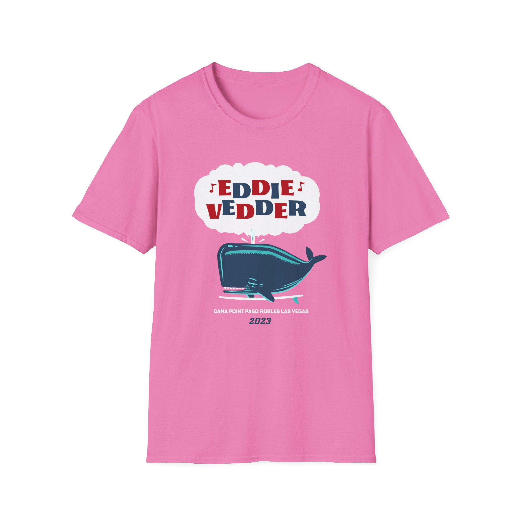 Eddie Vedder Whale Unisex Softstyle T-Shirt - Image 25