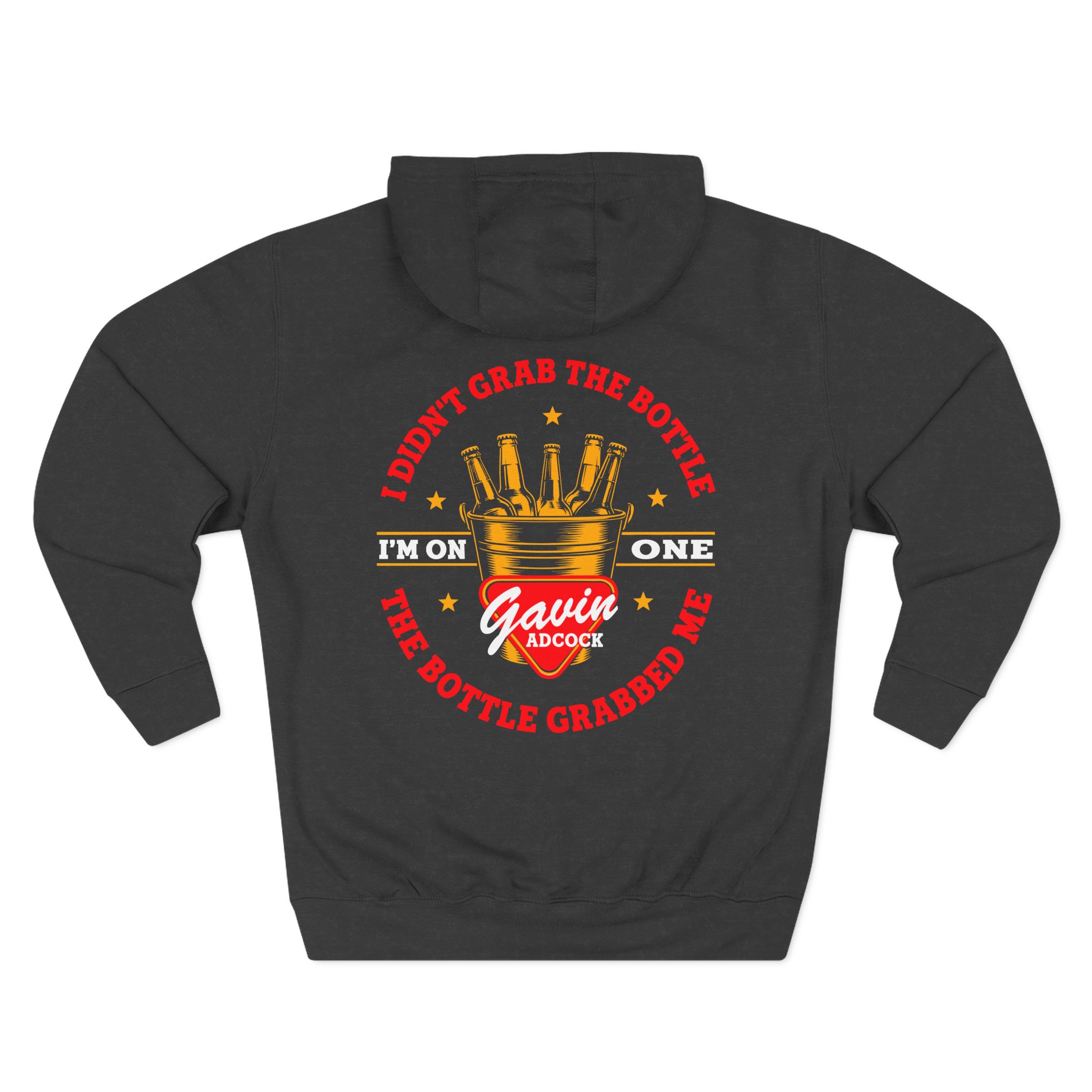 Gavin Adcock on One Three-Panel Fleece Hoodie - Image 4