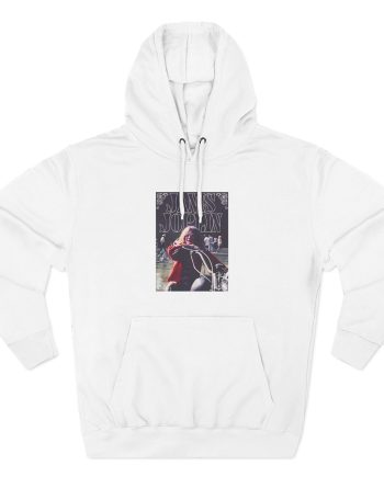 Janis Joplin Greatest Hits Motorcycle Cover Three-Panel Fleece Hoodie