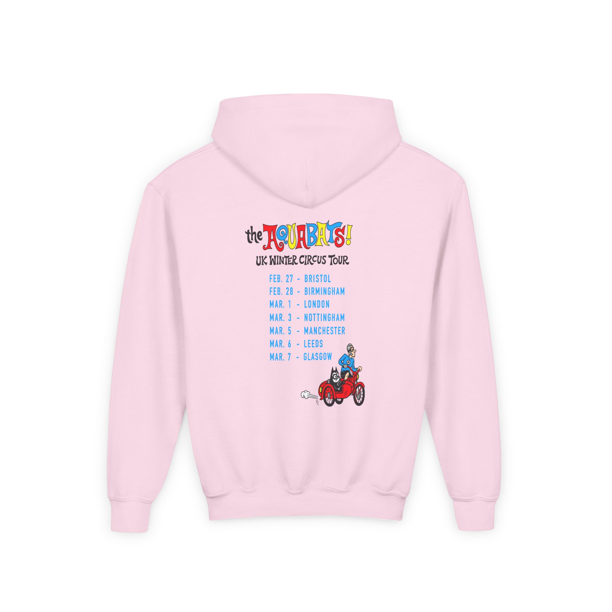 The Aquabats on a Bike! Youth Heavy Blend Hooded Sweatshirt - Image 6