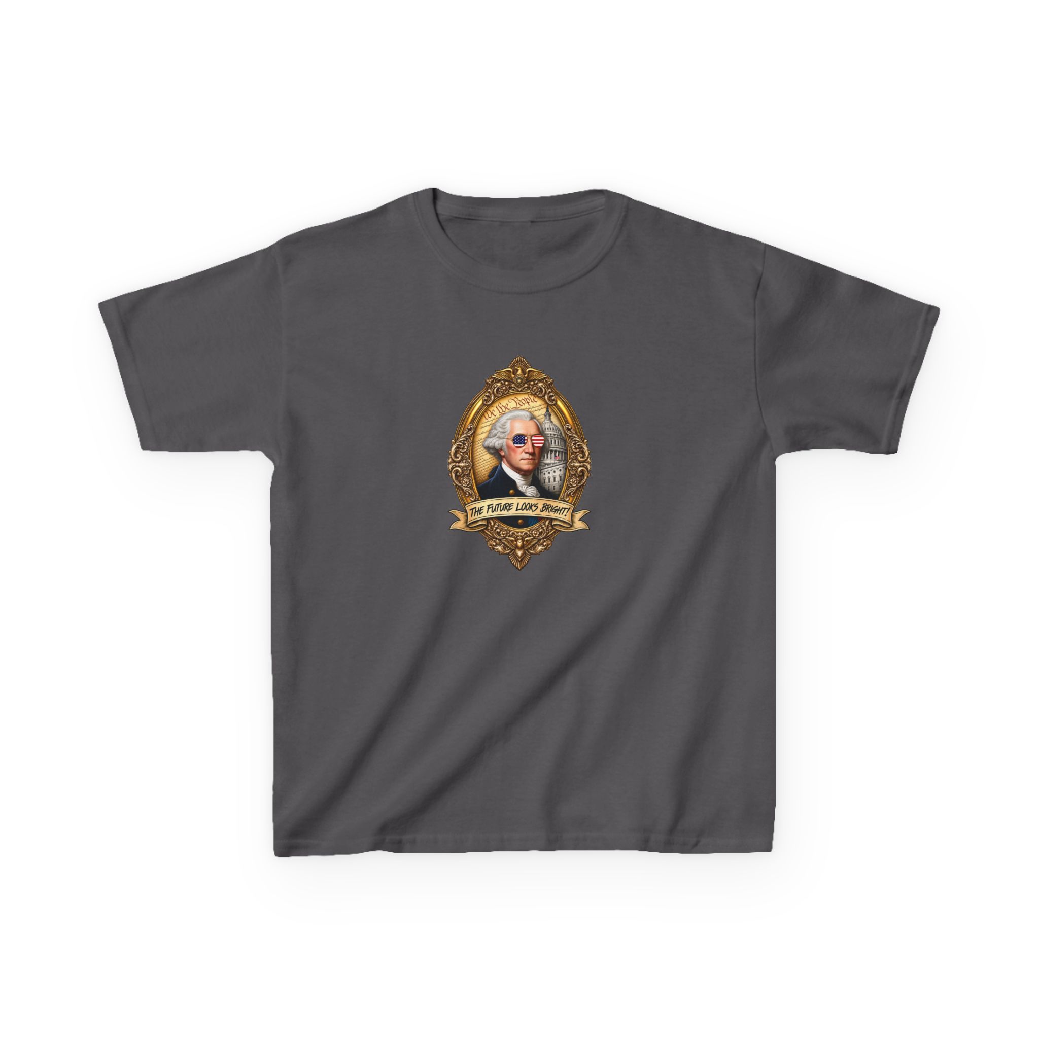 Valuetainment George Washington Kids Heavy Cotton™ Tee - Image 7