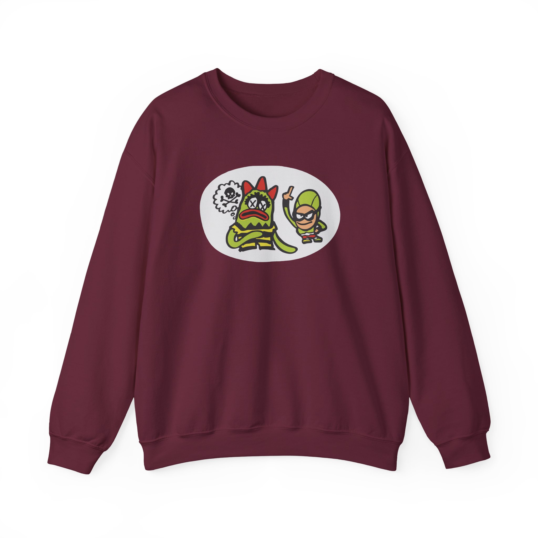 The Aquabats Bat Commander Unisex Heavy Blend™ Crewneck Sweatshirt - Image 3