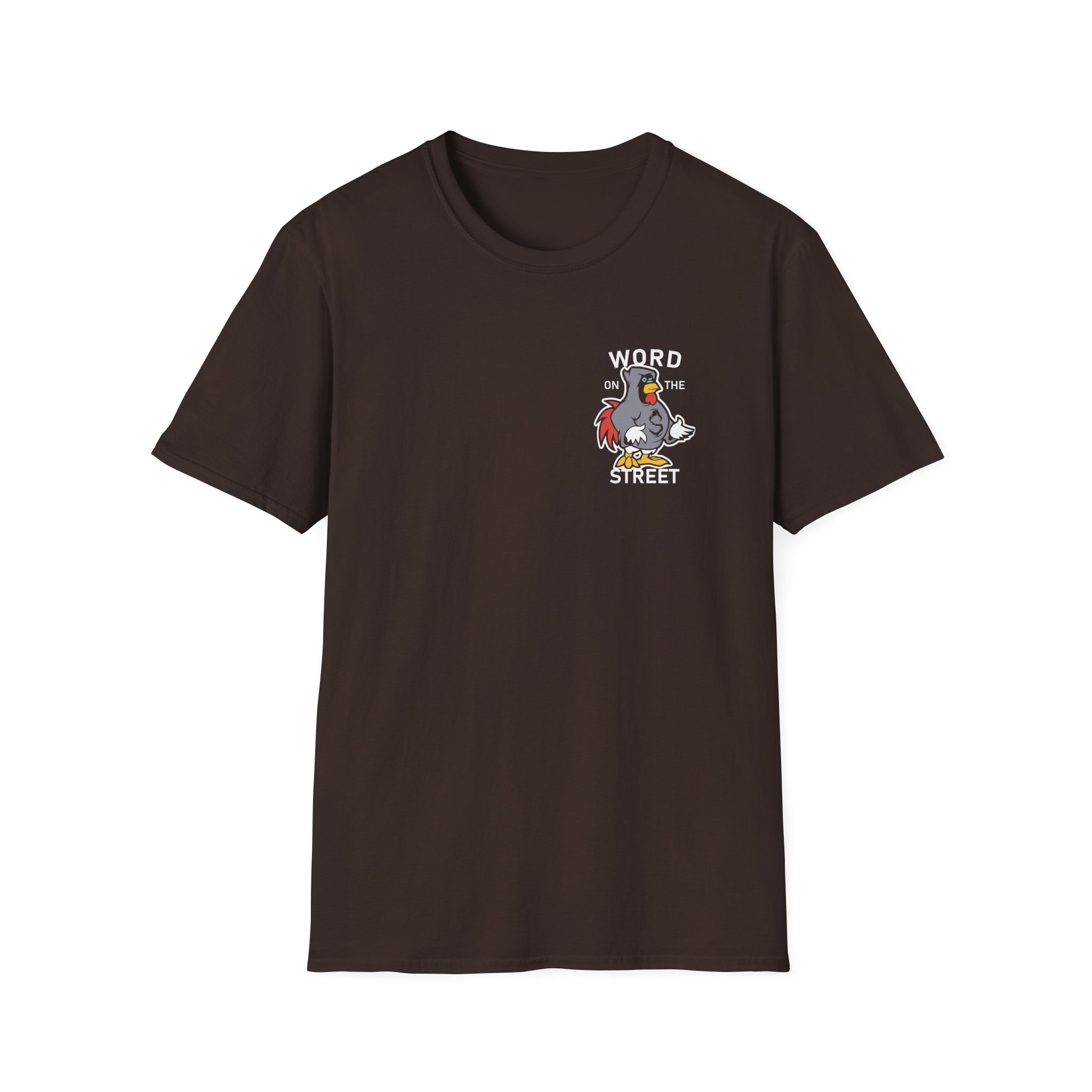 Shroud Chicken Word On The Street Unisex Softstyle T-Shirt - Image 5