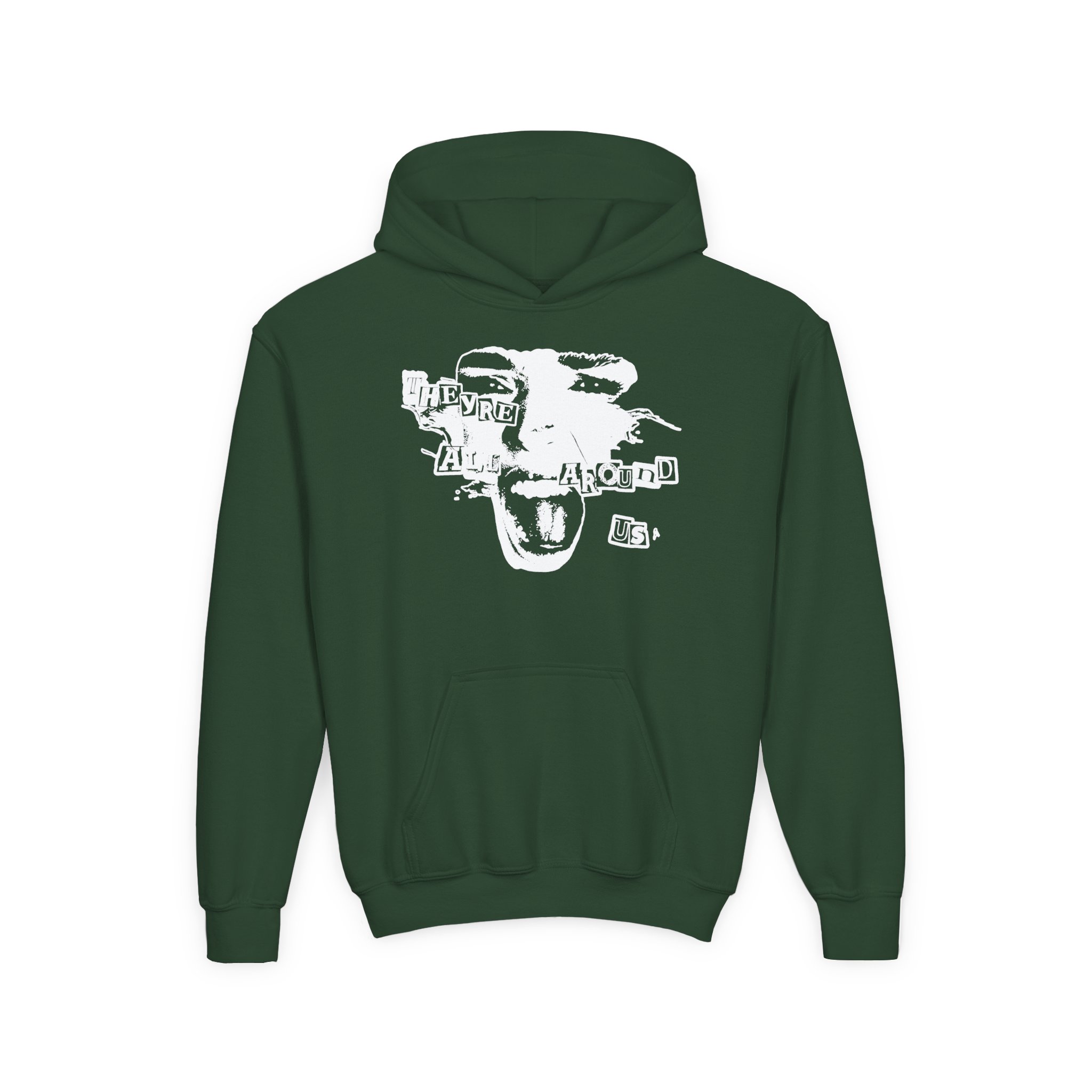Poppy They're All Around Us Youth Heavy Blend Hooded Sweatshirt - Image 3