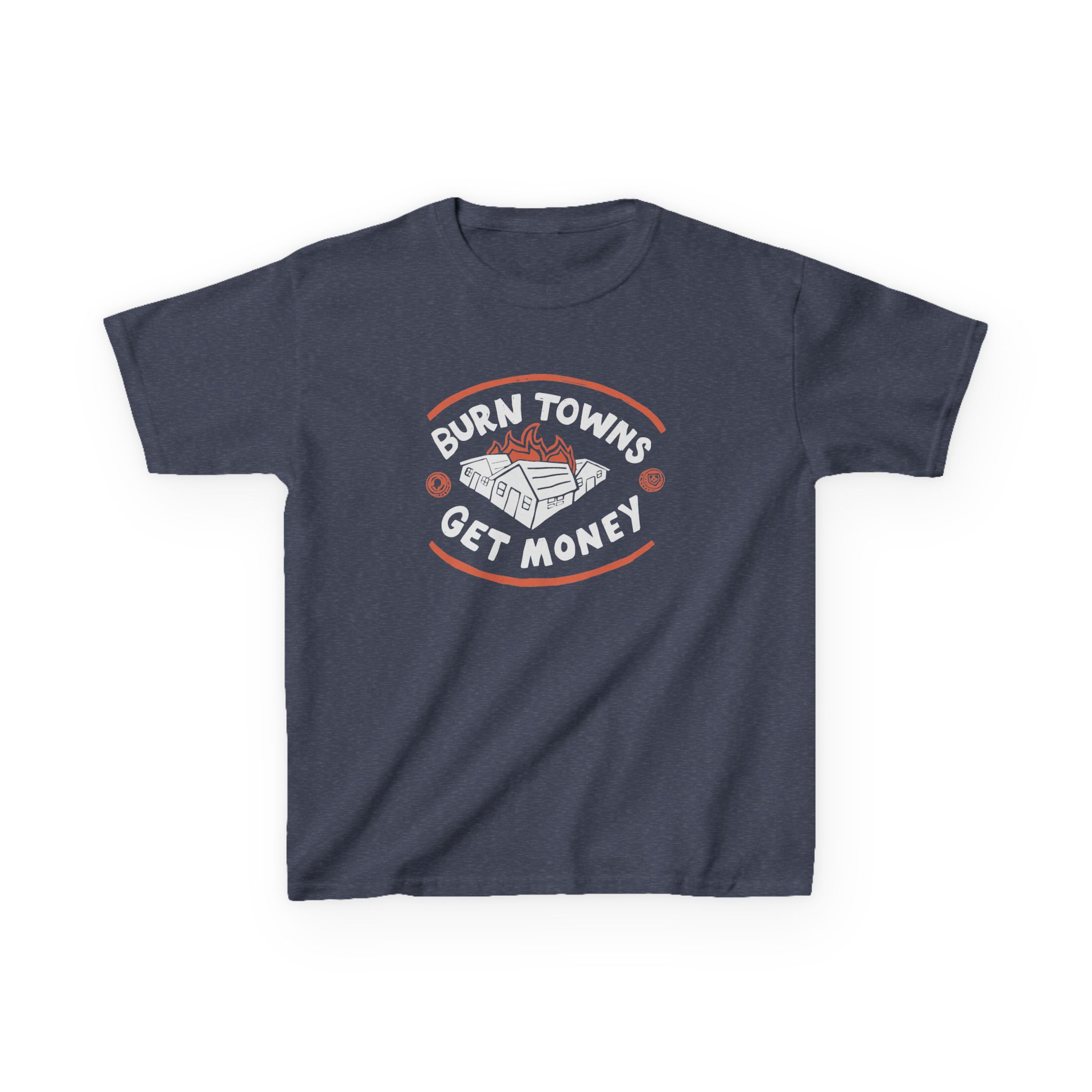 Dropout Burn Towns Get Money Kids Heavy Cotton™ Tee - Image 9
