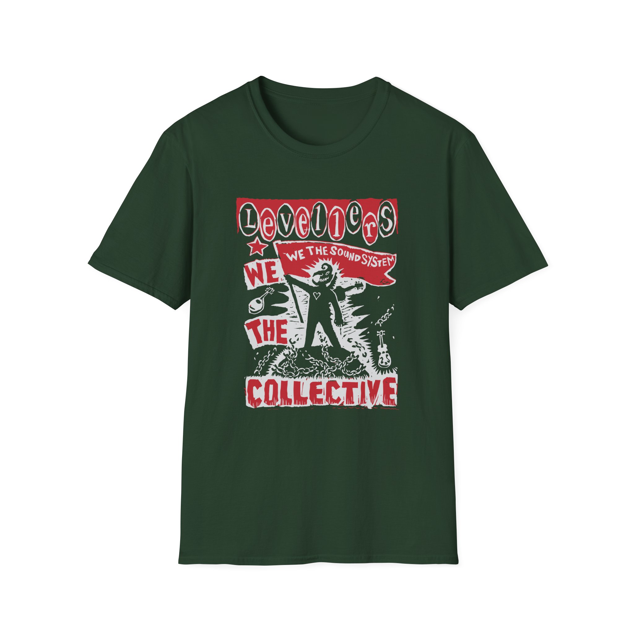 Levellers 2025 March We the Collective Tour Unisex Softstyle T-Shirt - Image 5