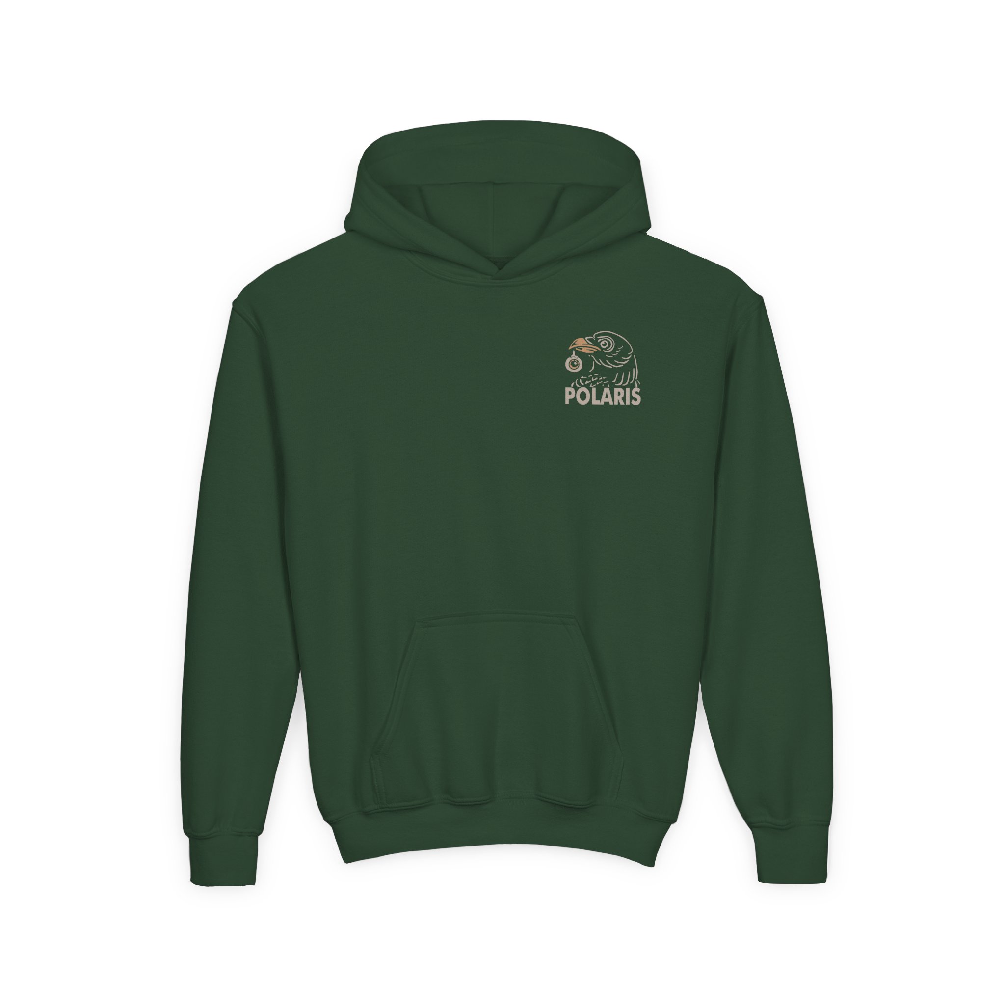 Polaris Crows Youth Heavy Blend Hooded Sweatshirt - Image 3