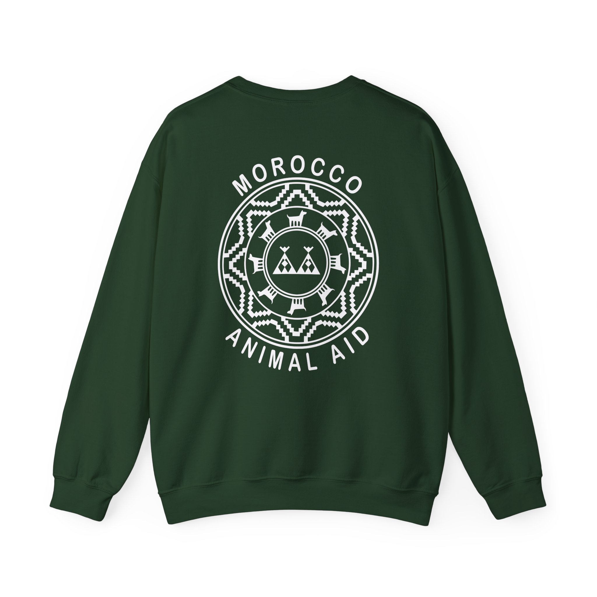 Kinging It Morocco Animal Aid Unisex Heavy Blend™ Crewneck Sweatshirt - Image 10