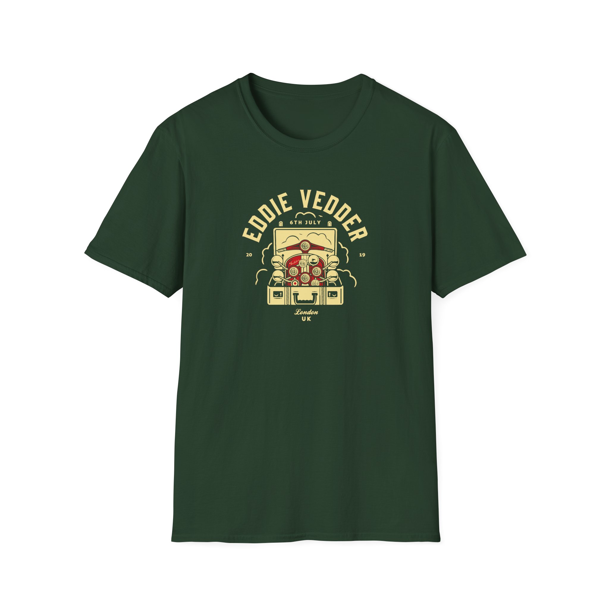 Eddie Vedder London Event Unisex Softstyle T-Shirt - Image 5