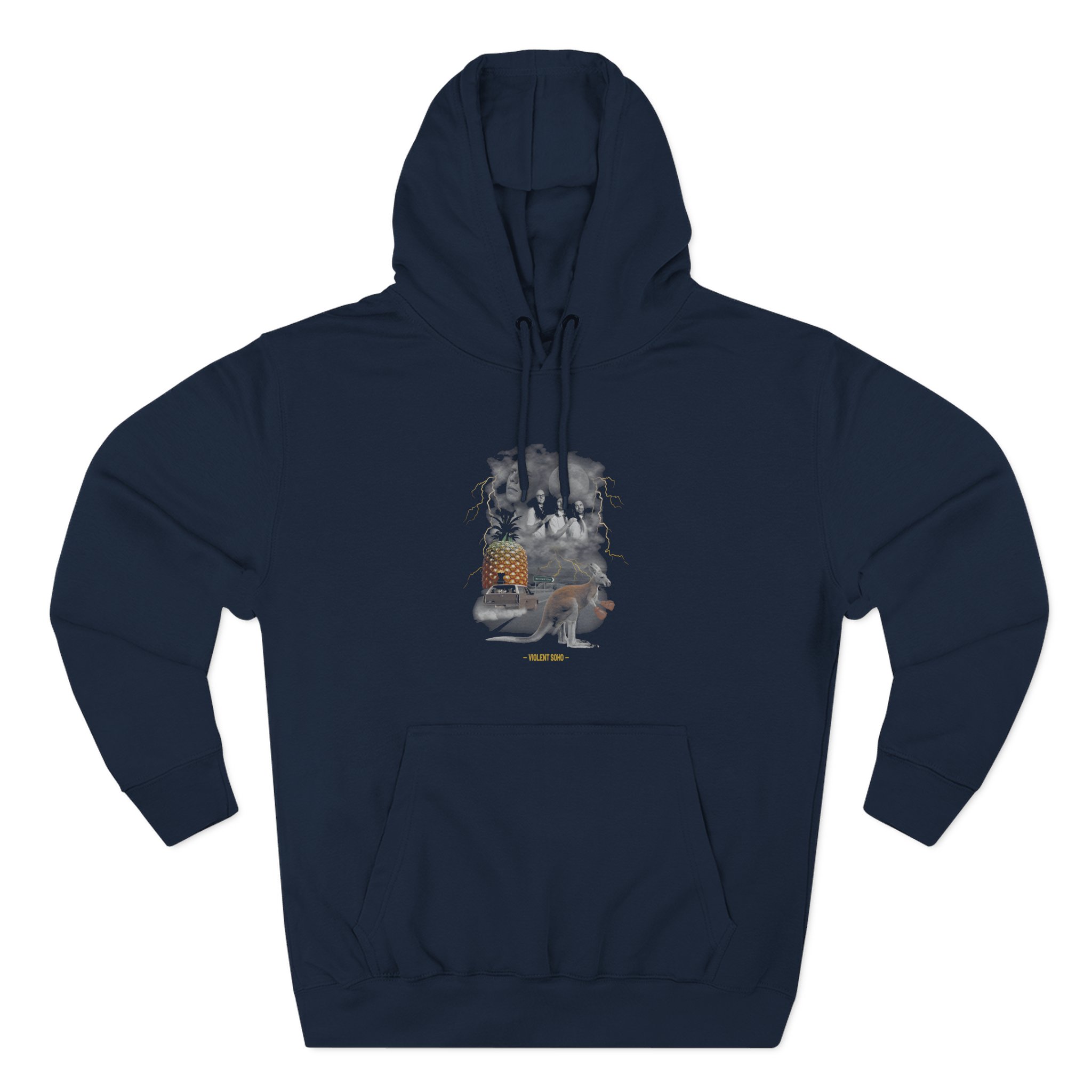 Violent Soho Far Que Truck Stop Three-Panel Fleece Hoodie - Image 7