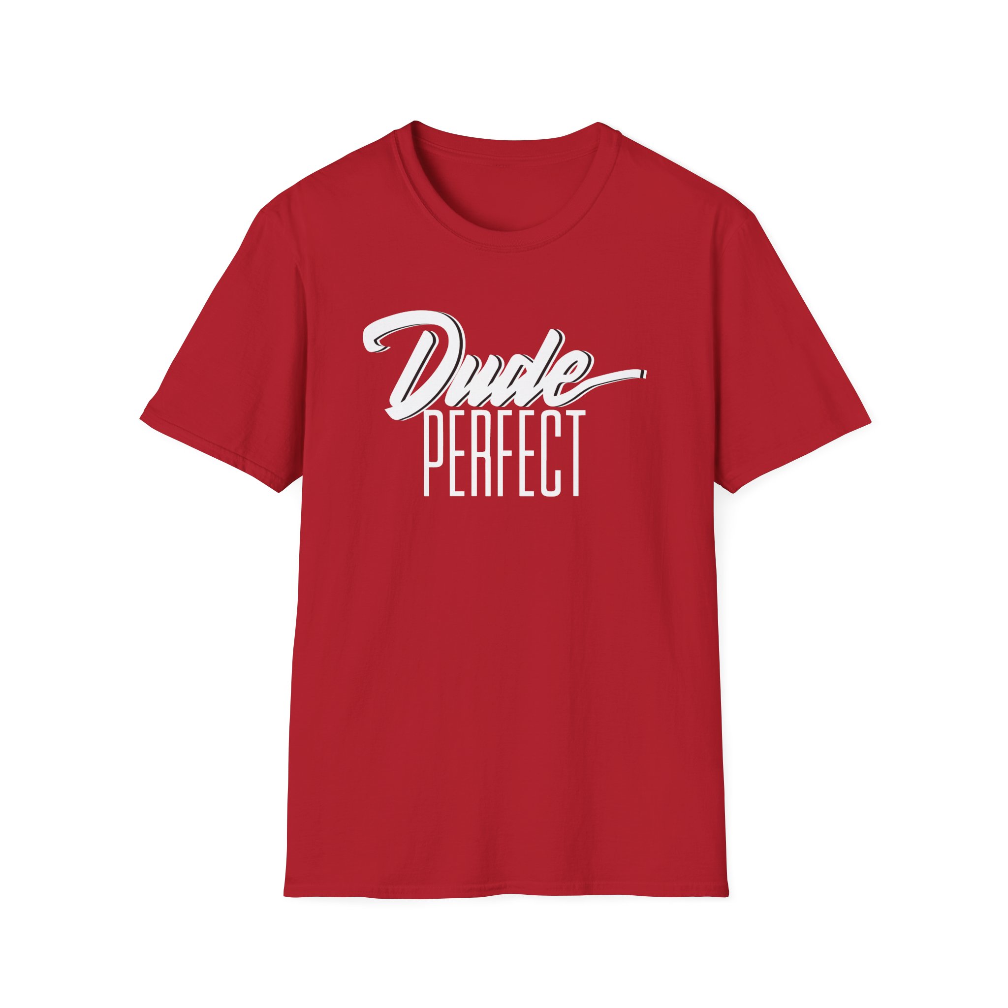 Dude Perfect Dude Script Unisex Softstyle T-Shirt - Image 19