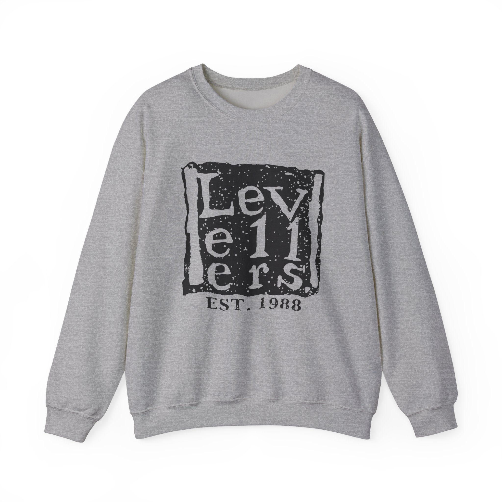 Levellers Logo Unisex Heavy Blend™ Crewneck Sweatshirt - Image 7