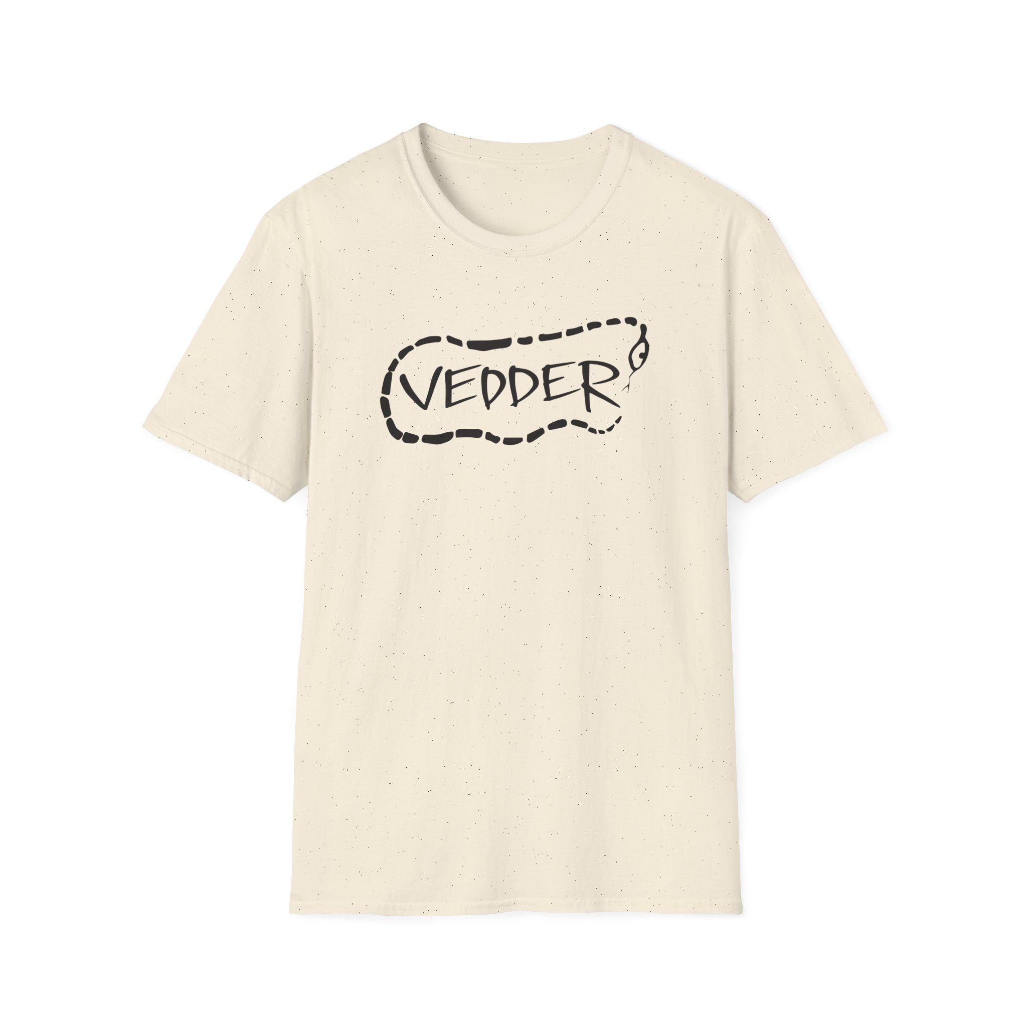 Eddie Vedder Stencil Snake Unisex Softstyle T-Shirt - Image 7