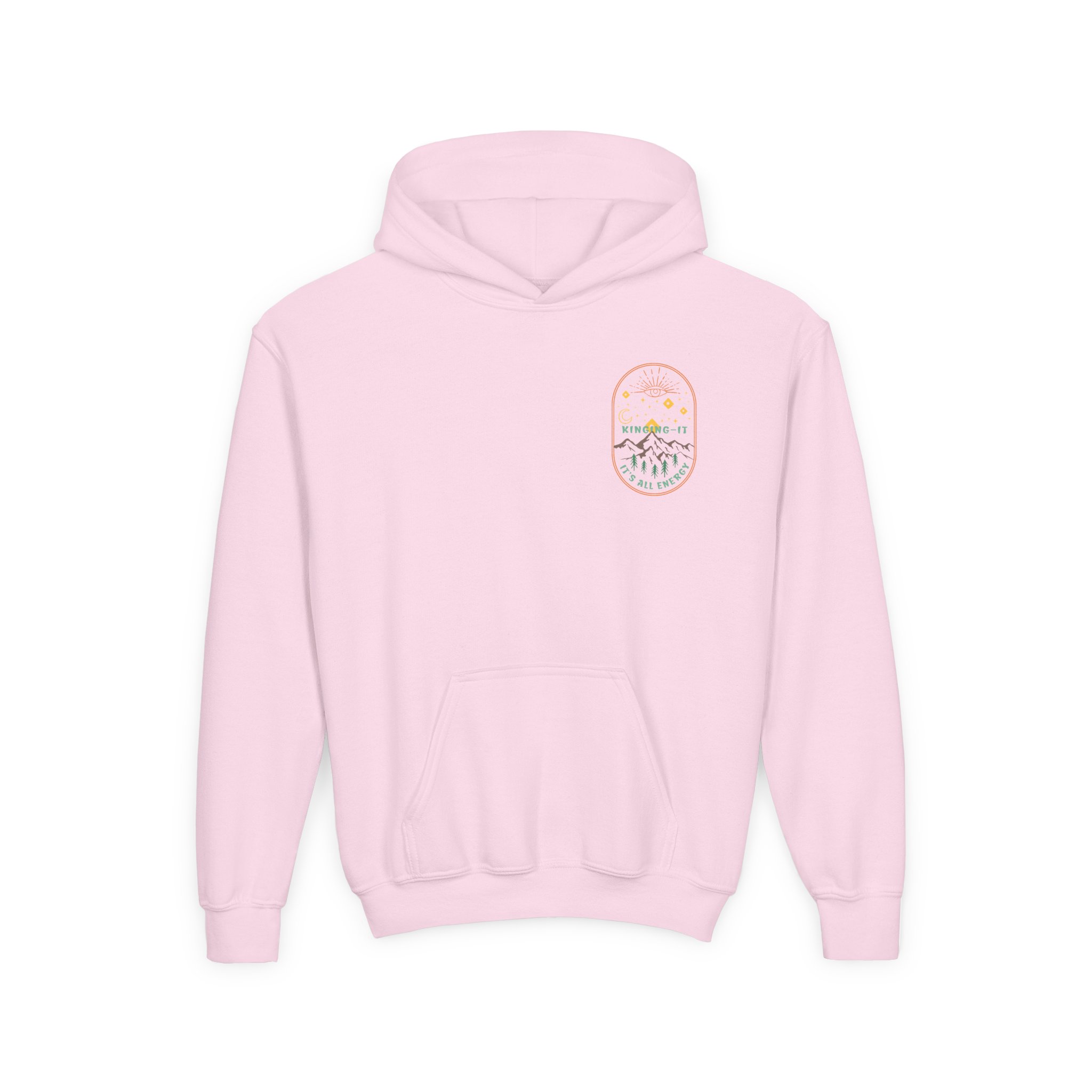 Kinging It It's All Energy Youth Heavy Blend Hooded Sweatshirt - Image 3