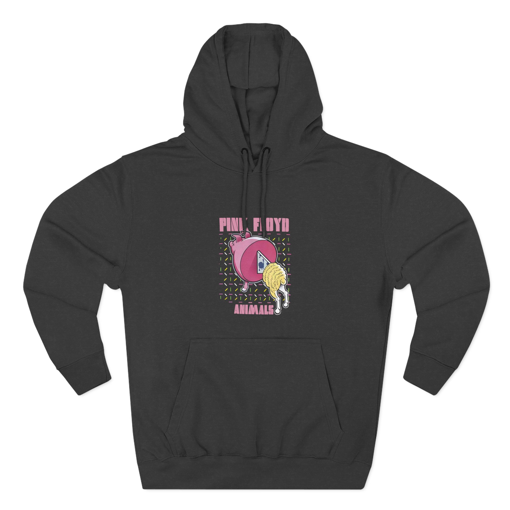 Pink Floyd Animals Oink Oink Three-Panel Fleece Hoodie - Image 3
