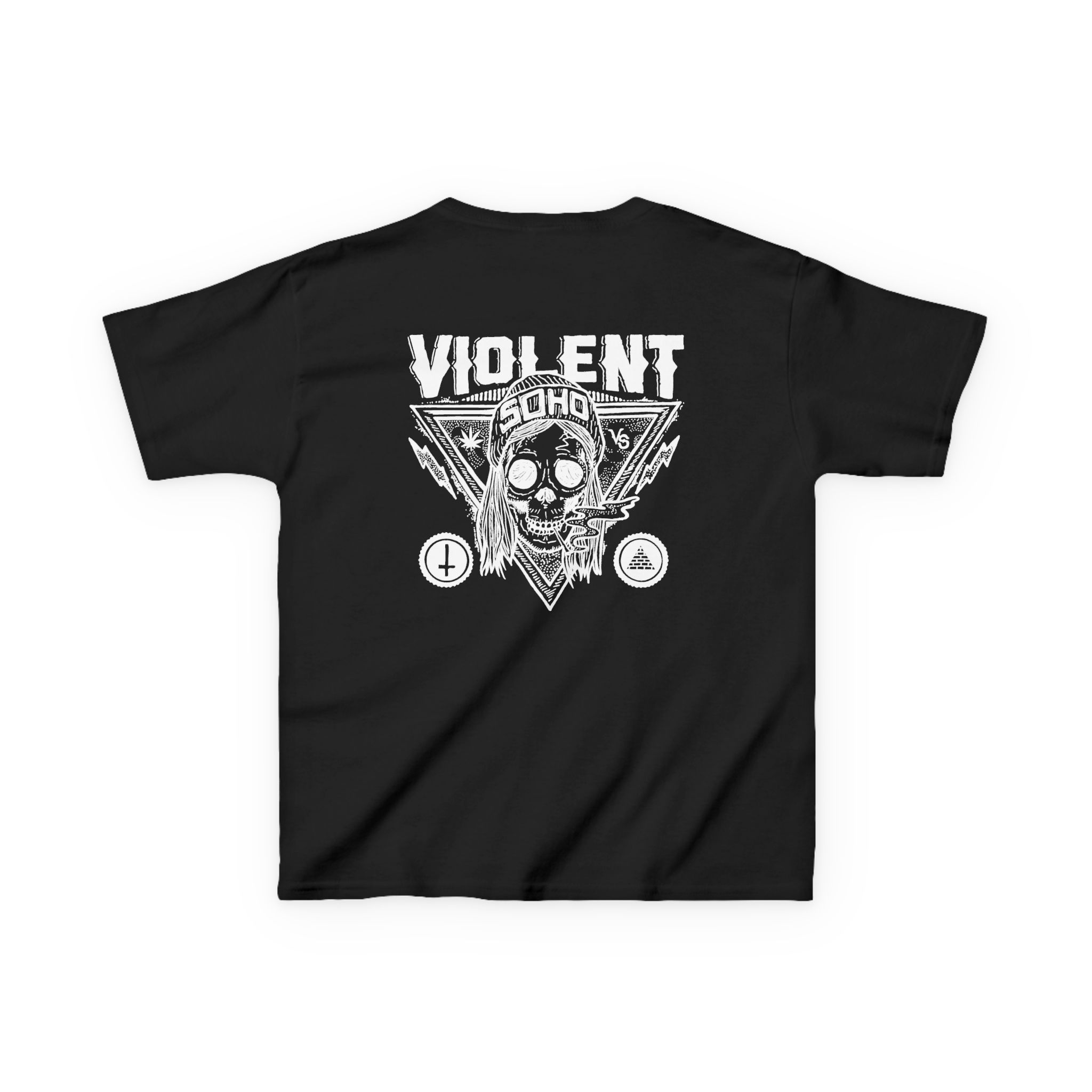 Violent Soho Blazin Skull Kids Heavy Cotton™ Tee - Image 2