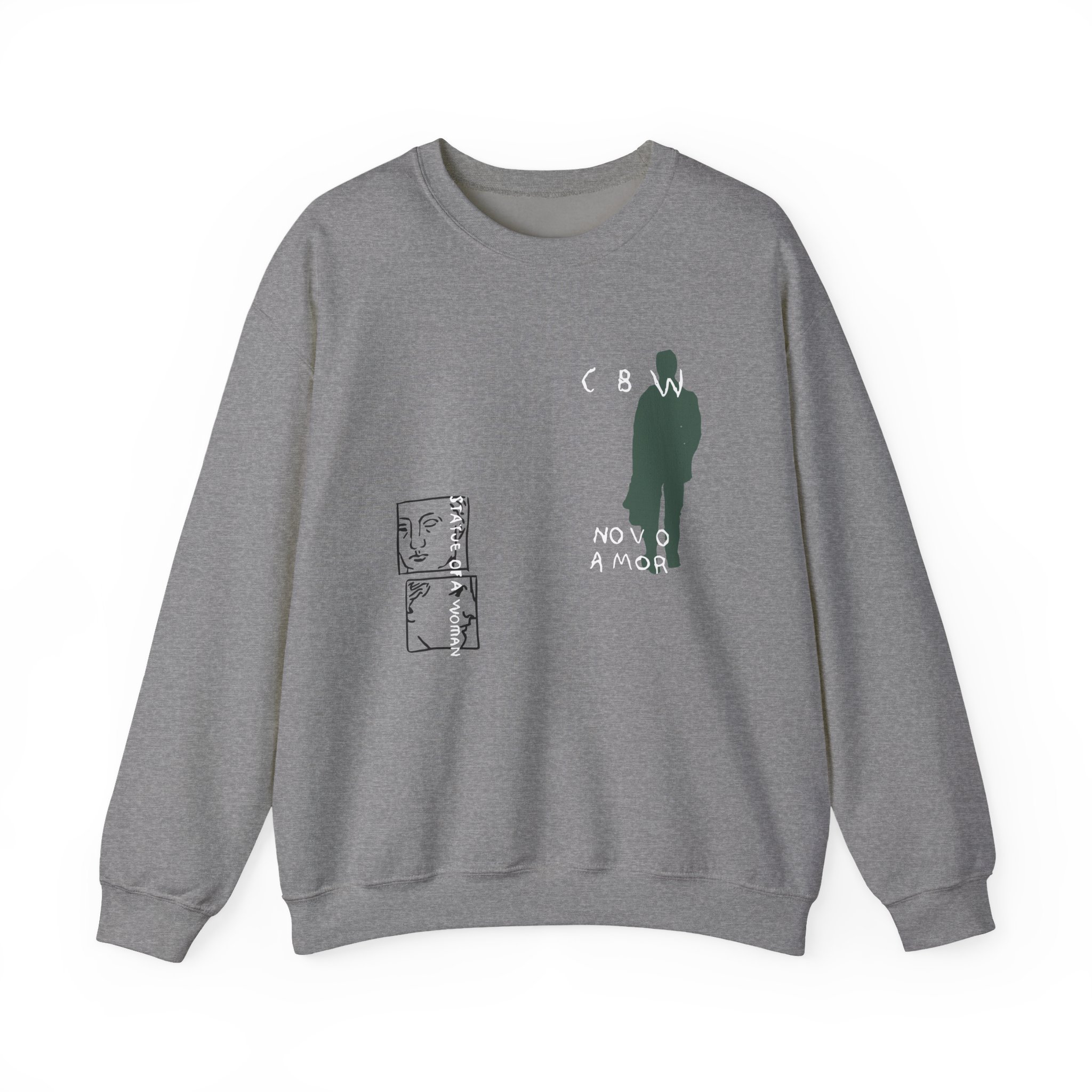 Novo Amor Statue Unisex Heavy Blend™ Crewneck Sweatshirt - Image 3