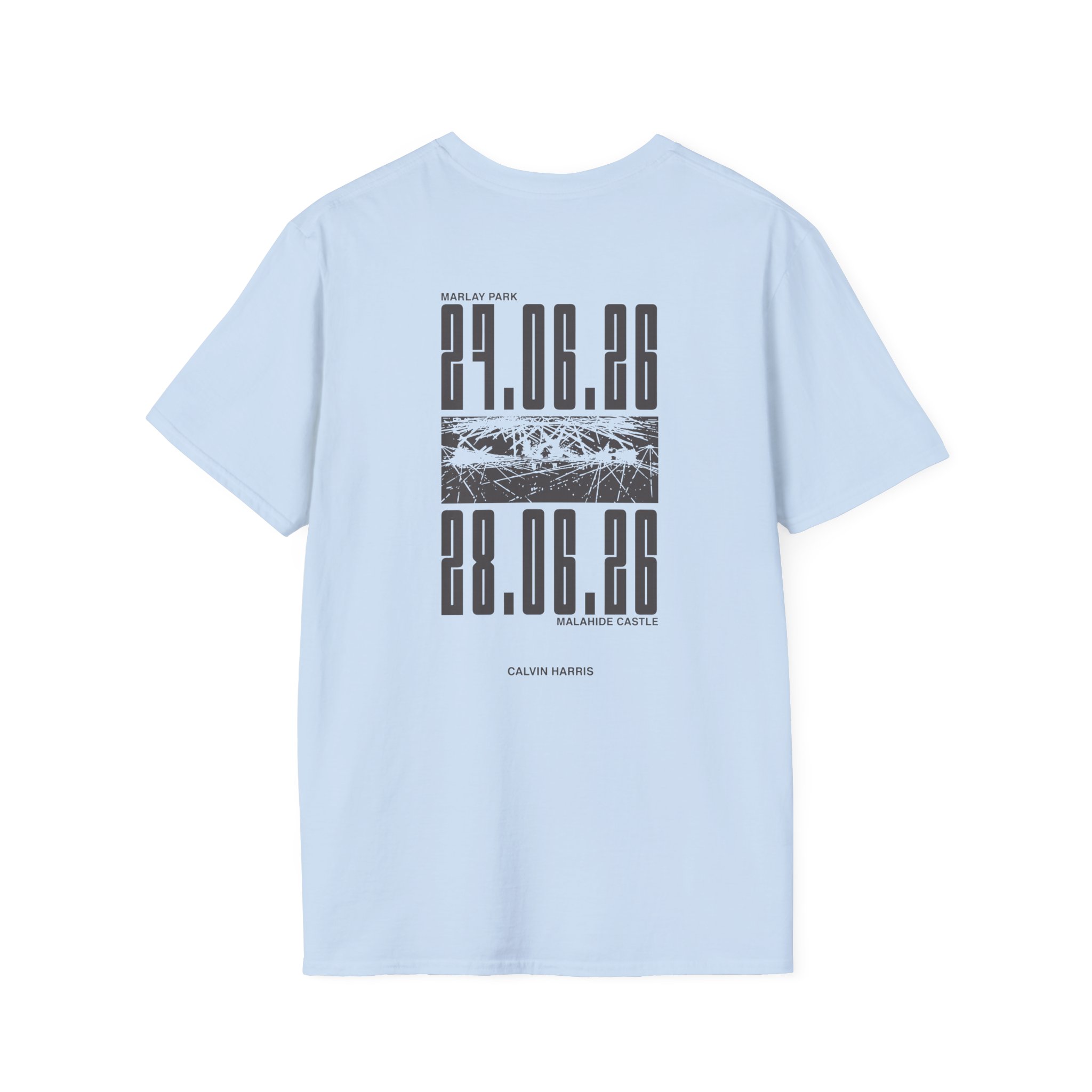 Calvin Harris Malahide Castle Tour Unisex Softstyle T-Shirt - Image 24