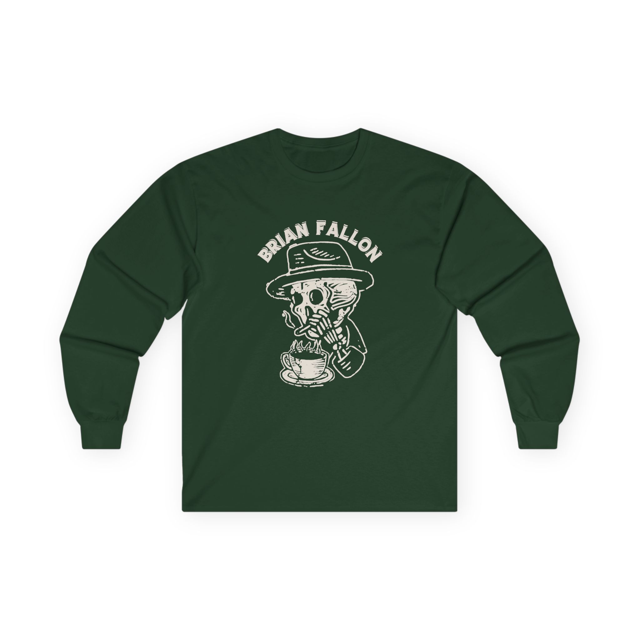 Brian Fallon Smoking Skeleton Unisex Ultra Cotton Long Sleeve Tee - Image 7