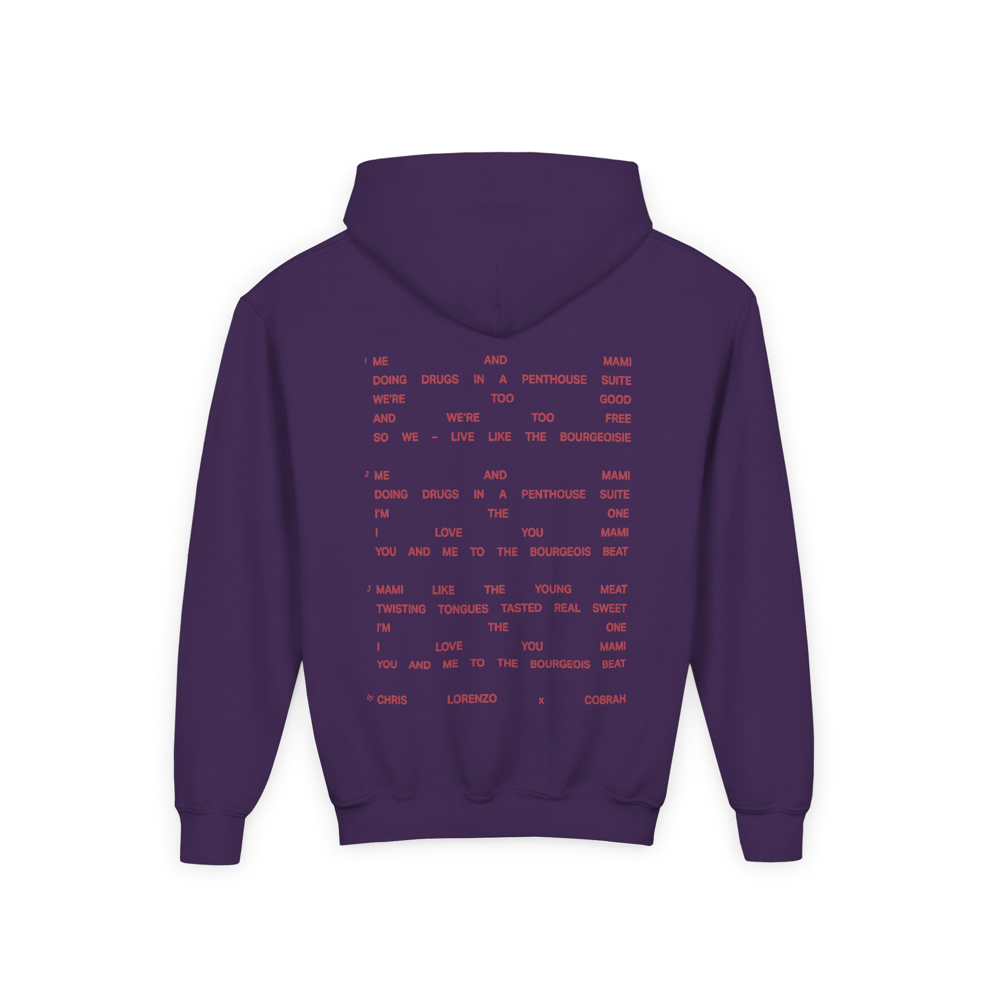 Youth Chris Lorenzo Mami Heavy Blend Hooded Sweatshirt - Image 8