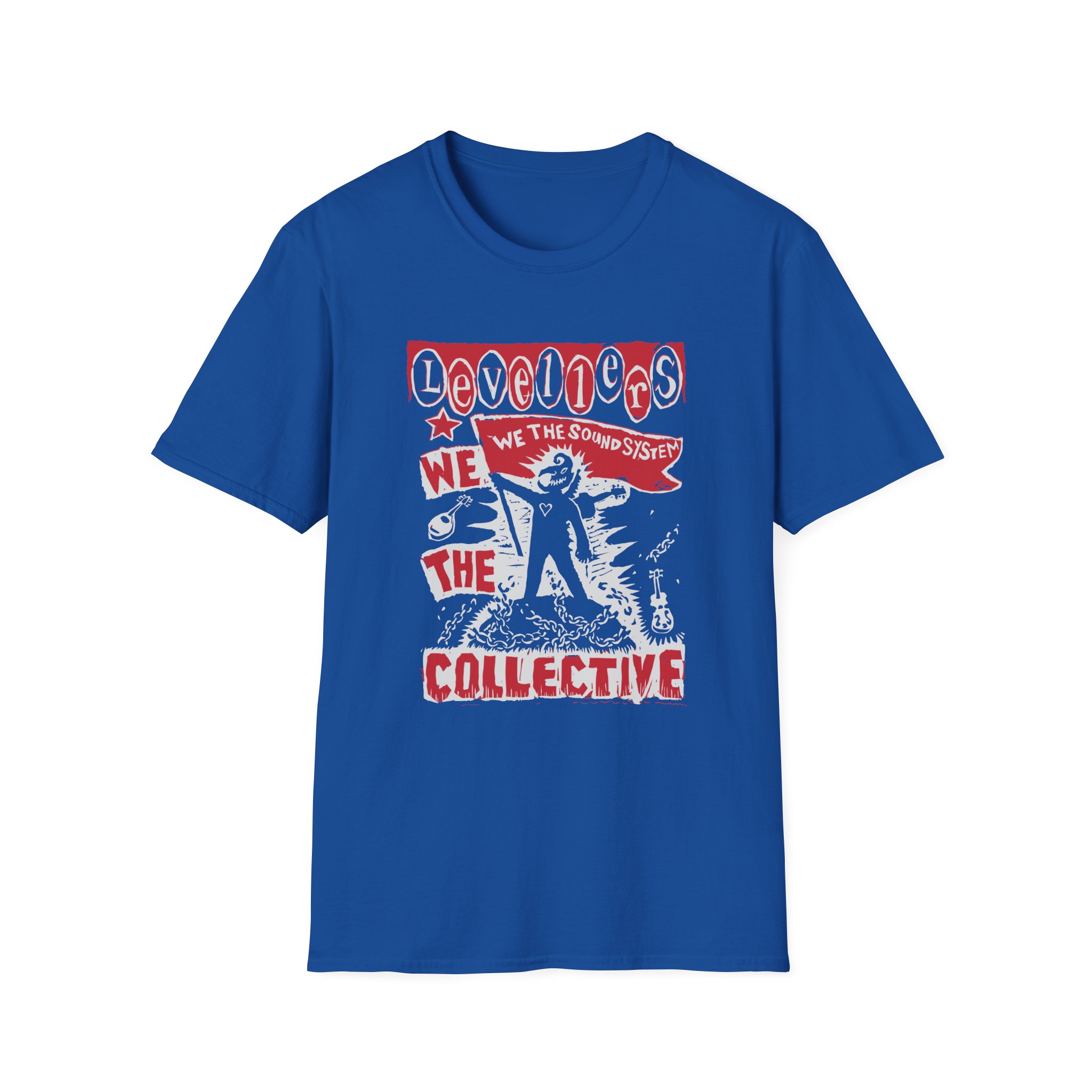 Levellers 2025 March We the Collective Tour Unisex Softstyle T-Shirt - Image 7
