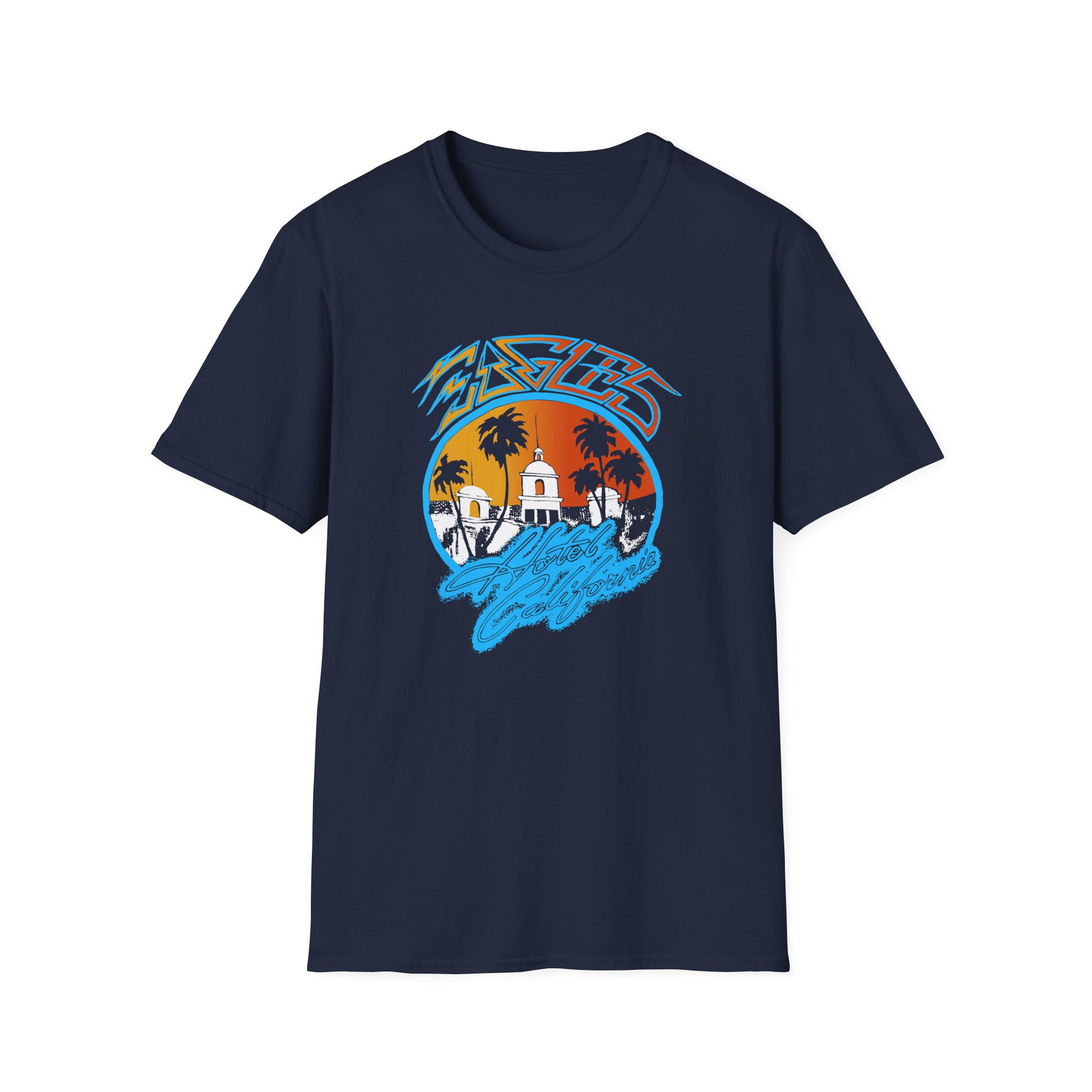 The Eagles Hotel California Unisex Softstyle T-Shirt - Image 7