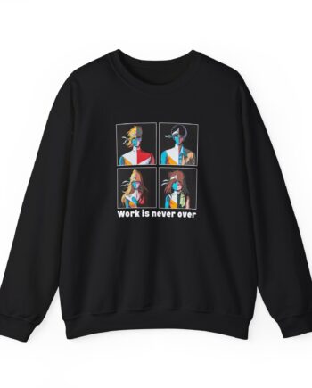 Daft Punk Work is never over Unisex Heavy Blend™ Crewneck Sweatshirt