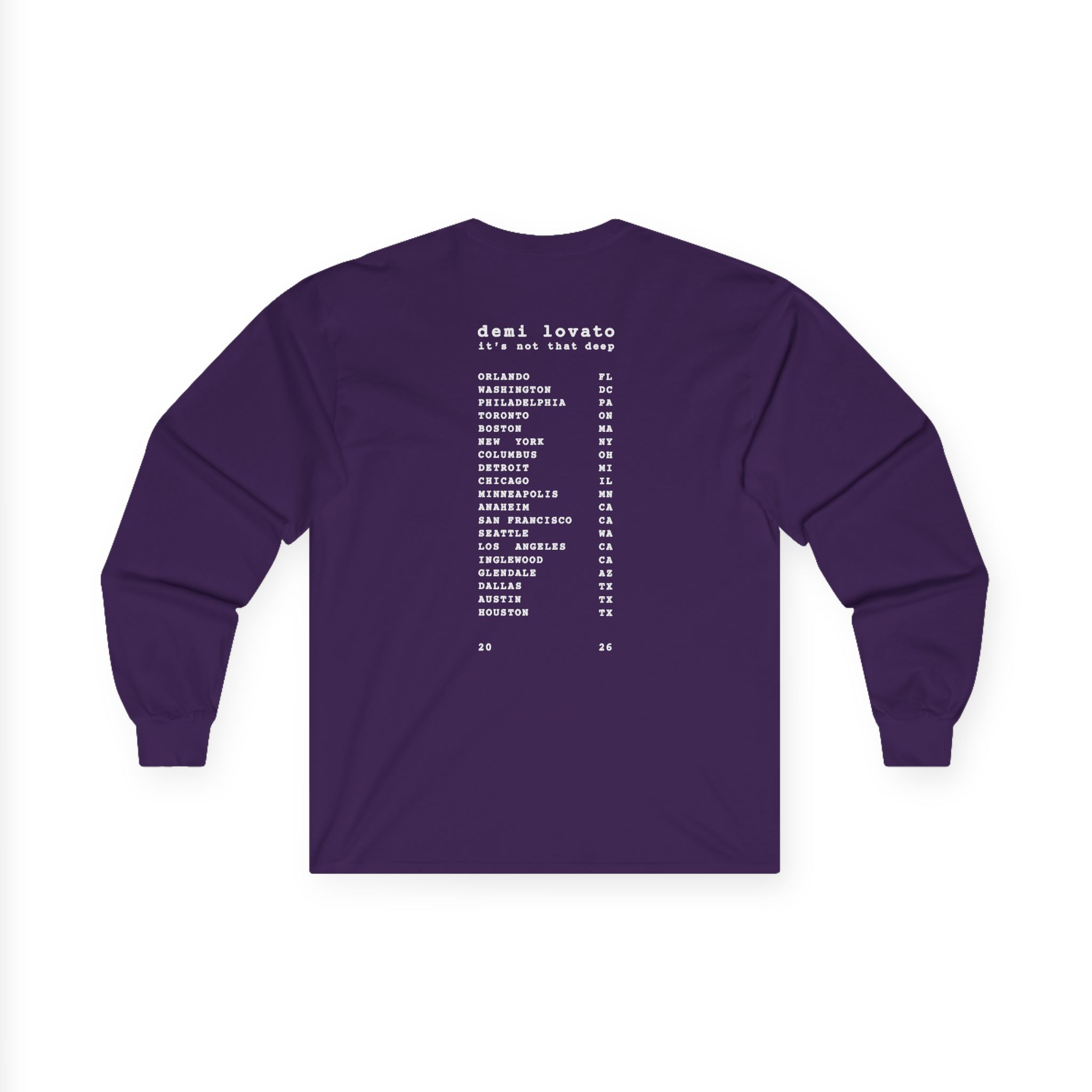 D L It’s Not That Deep Tour Unisex Ultra Cotton Long Sleeve Tee - Image 12