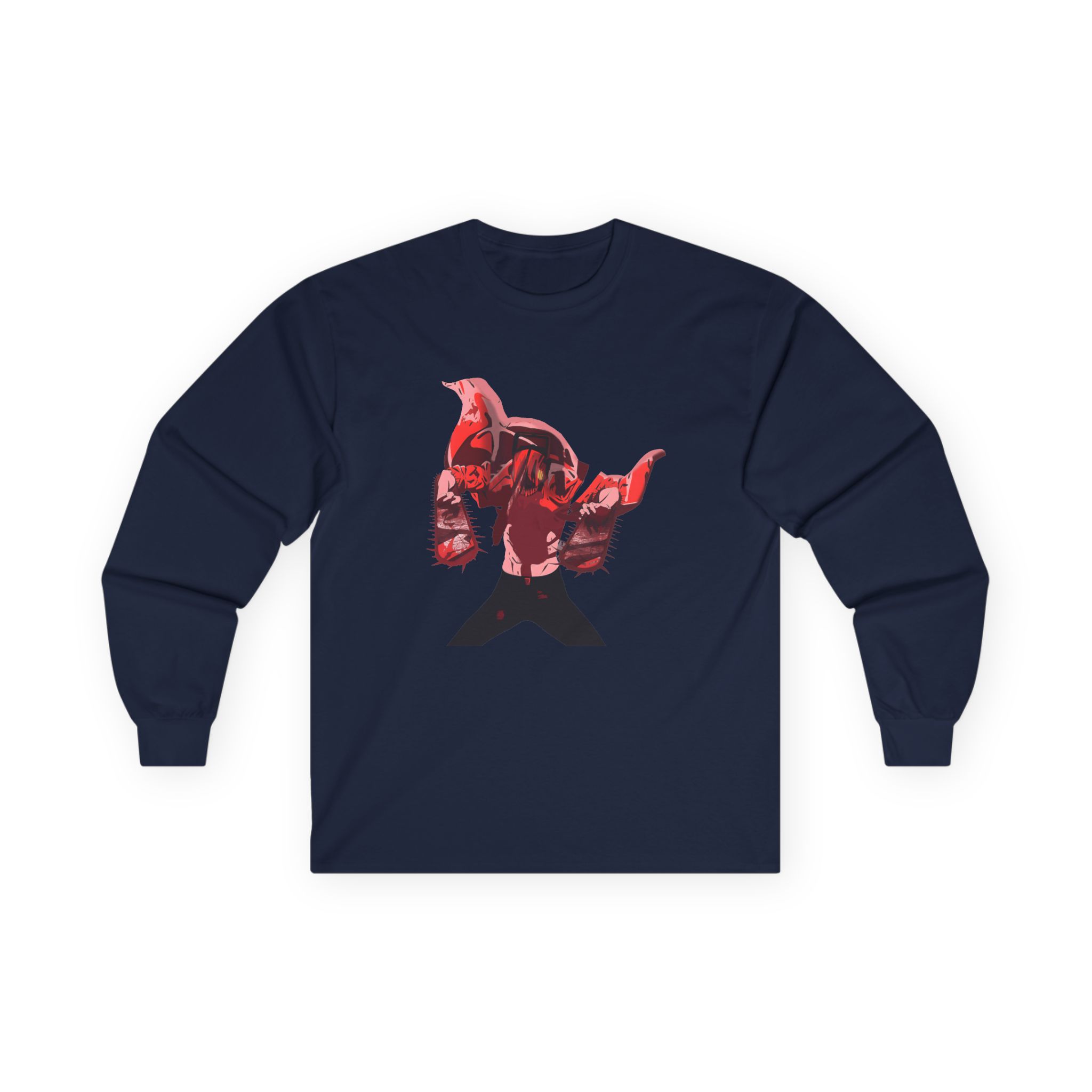 Chainsaw Man X Dim Mak Horror Unisex Ultra Cotton Long Sleeve Tee - Image 11