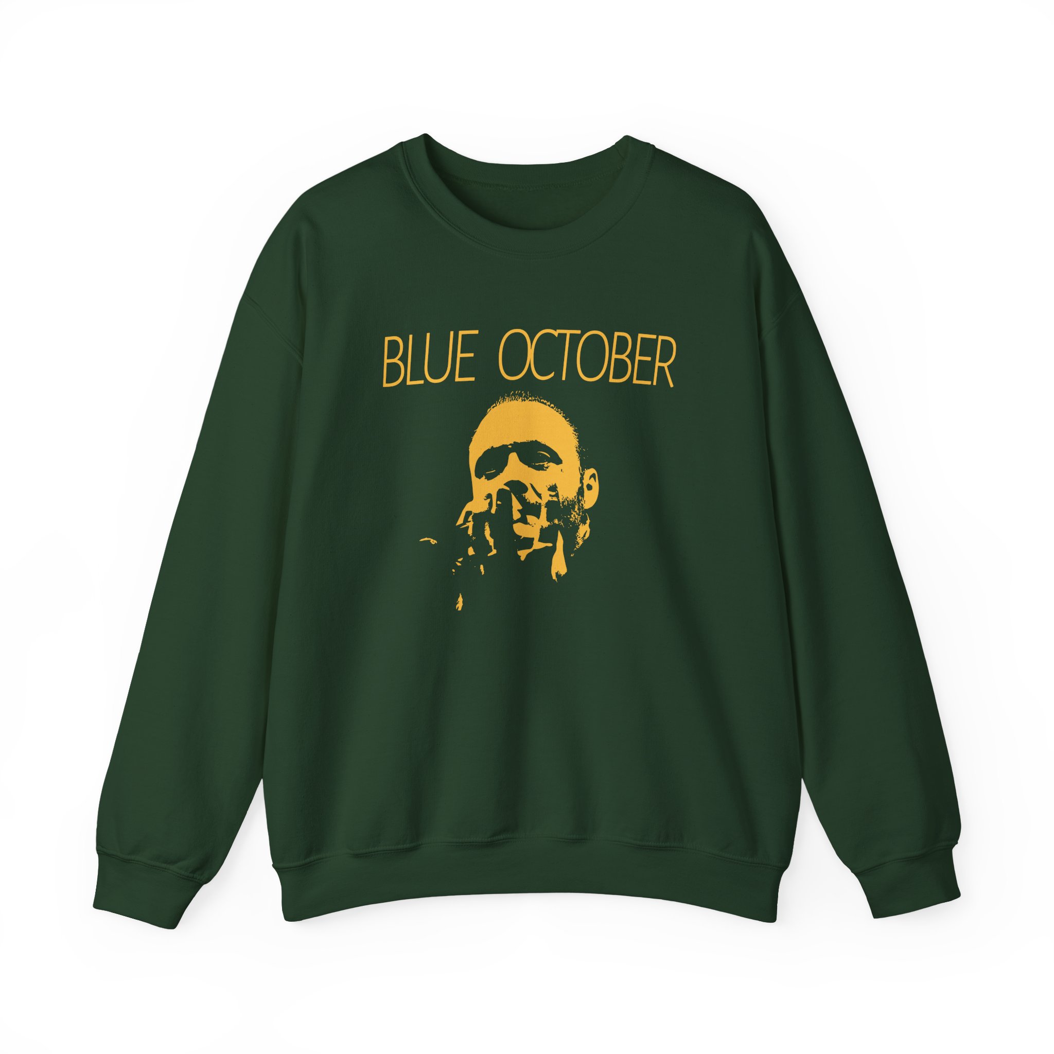 Blue October Midnight Foil Unisex Heavy Blend™ Crewneck Sweatshirt - Image 7