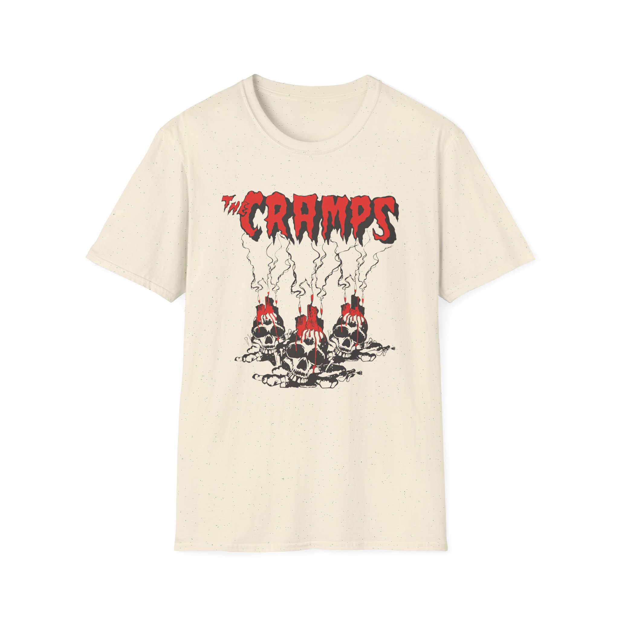 The Cramps Voodoo Skulls Unisex Softstyle T-Shirt - Image 9
