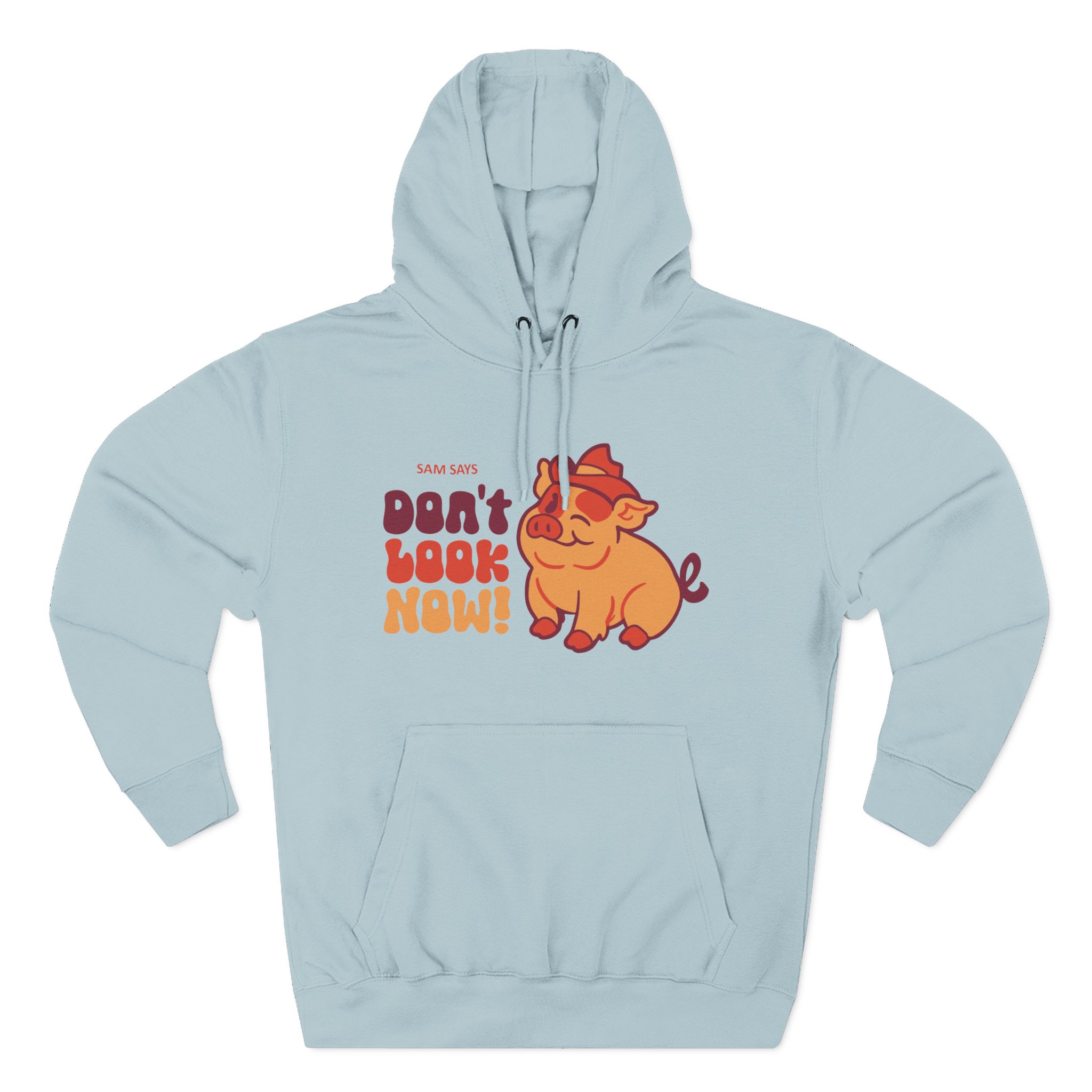 Dropout Sam Says Don't Look Now Three-Panel Fleece Hoodie - Image 7