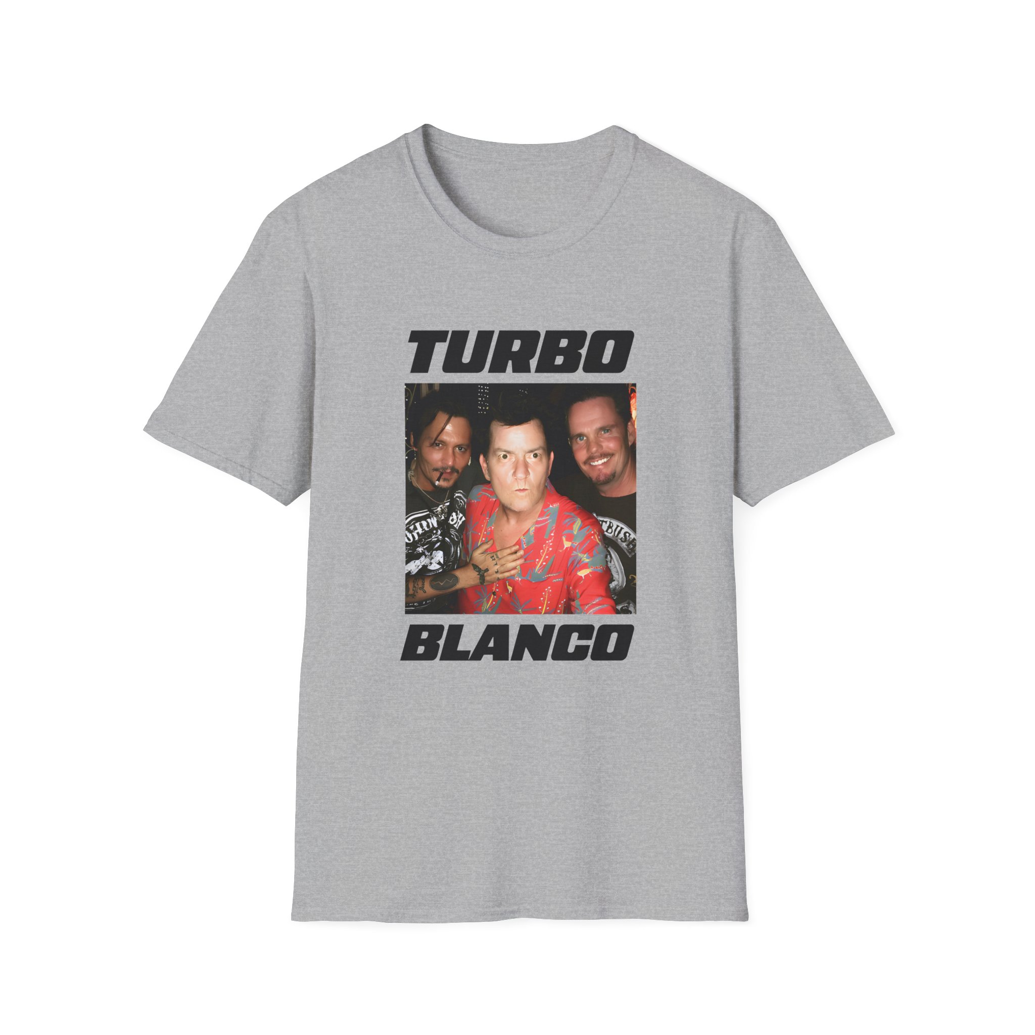 Chris Lorenzo Turbo Blanco Unisex Softstyle T-shirt - Image 7