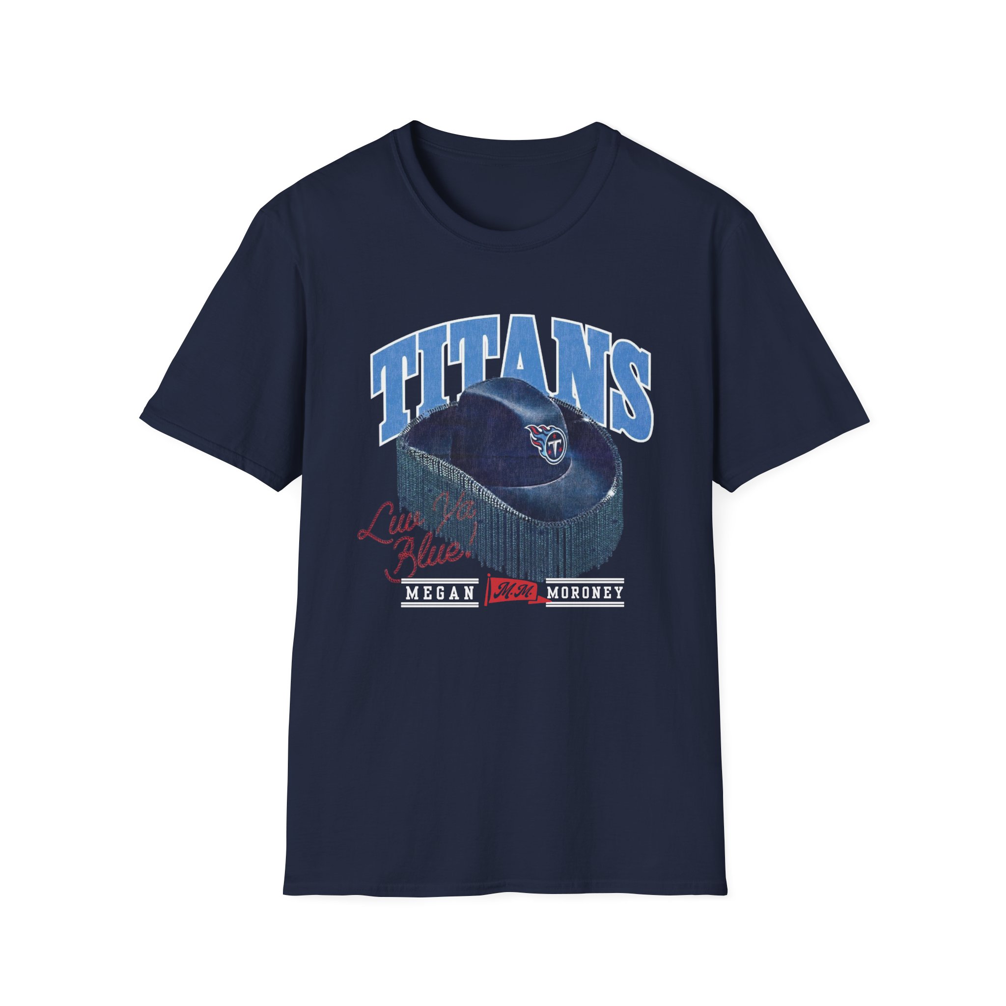 Megan Moroney Titans Cowgirl Hat Unisex Softstyle T-Shirt - Image 9
