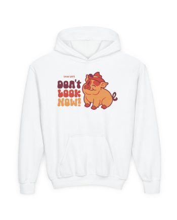 Dropout Sam Says Don't Look Now Youth Heavy Blend Hooded Sweatshirt