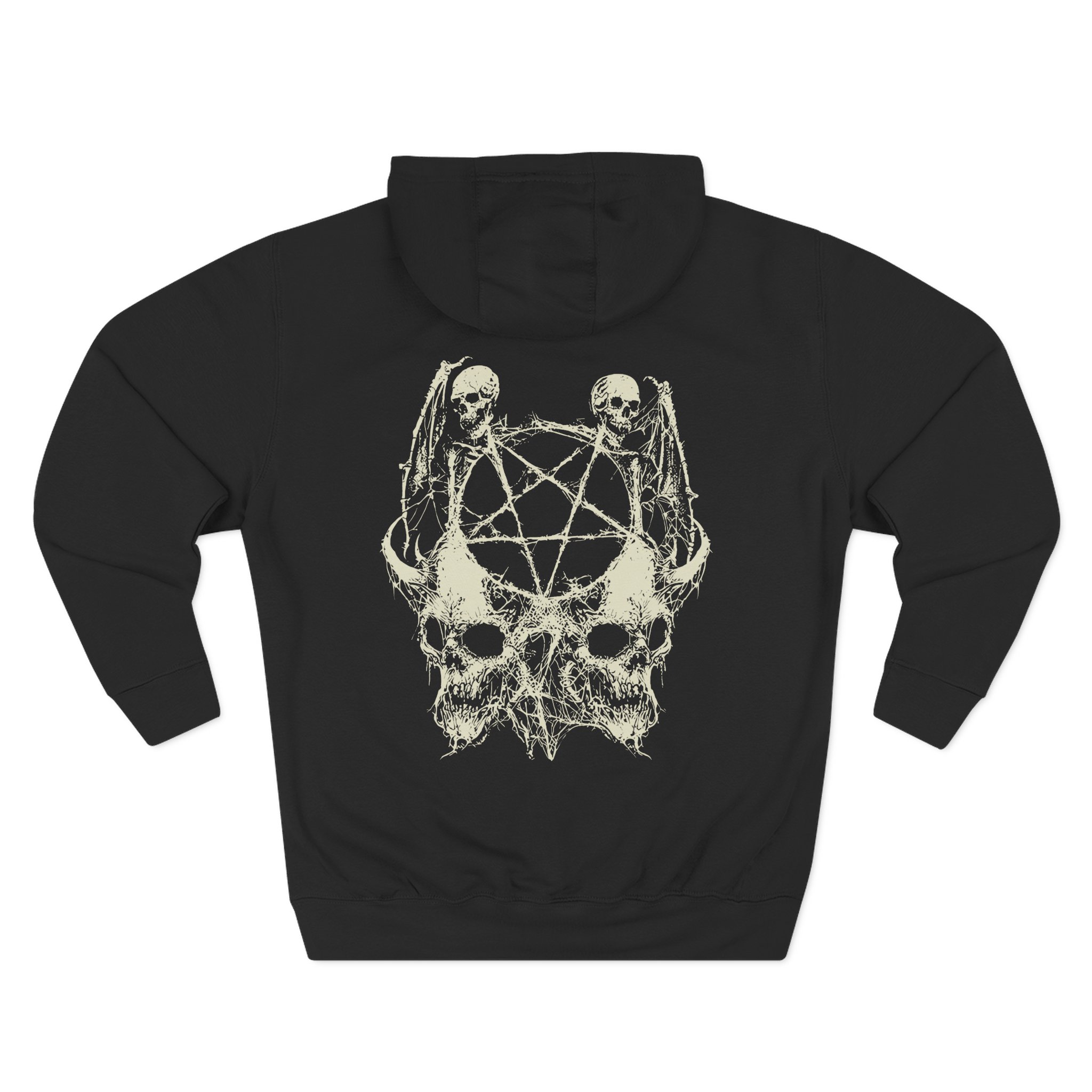 Paleface Swiss Skull Three-Panel Fleece Hoodie - Image 2