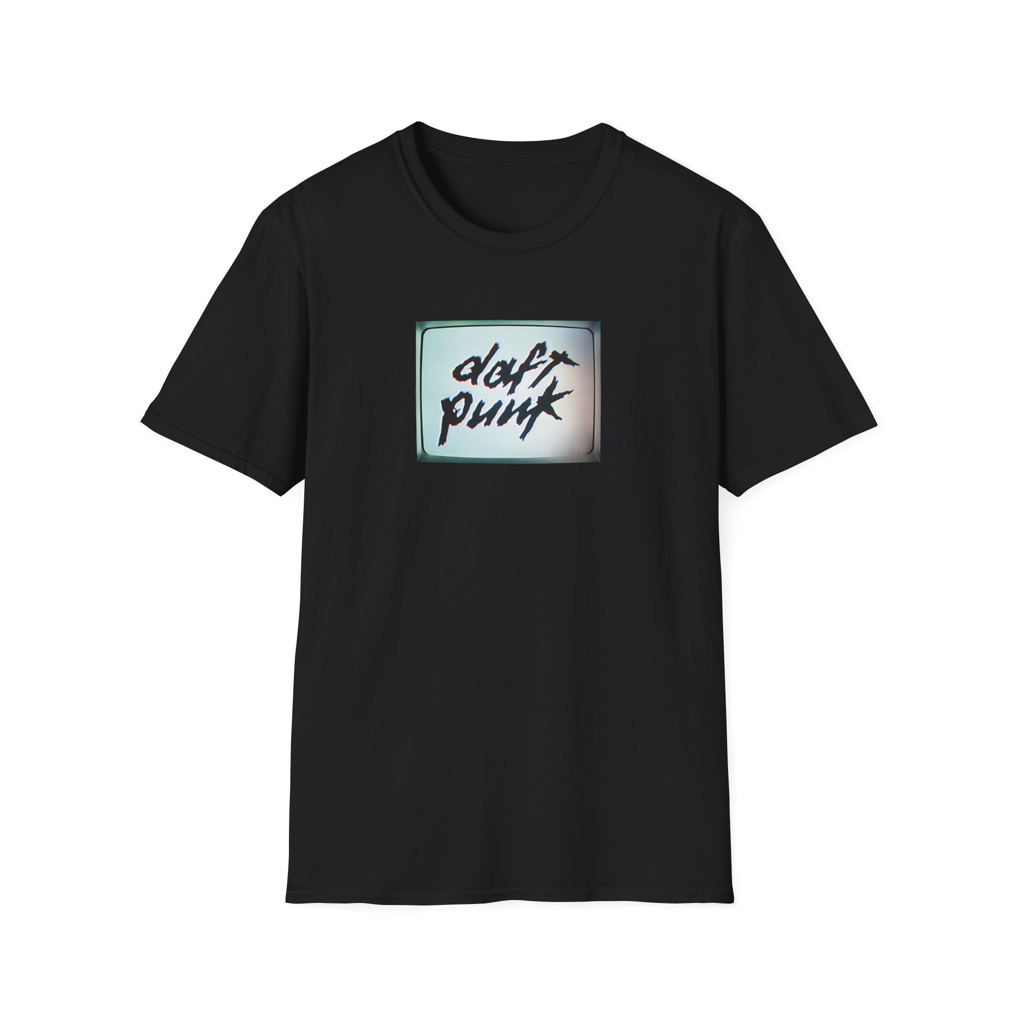 Daft Punk Human After All Black Unisex Softstyle T-Shirt
