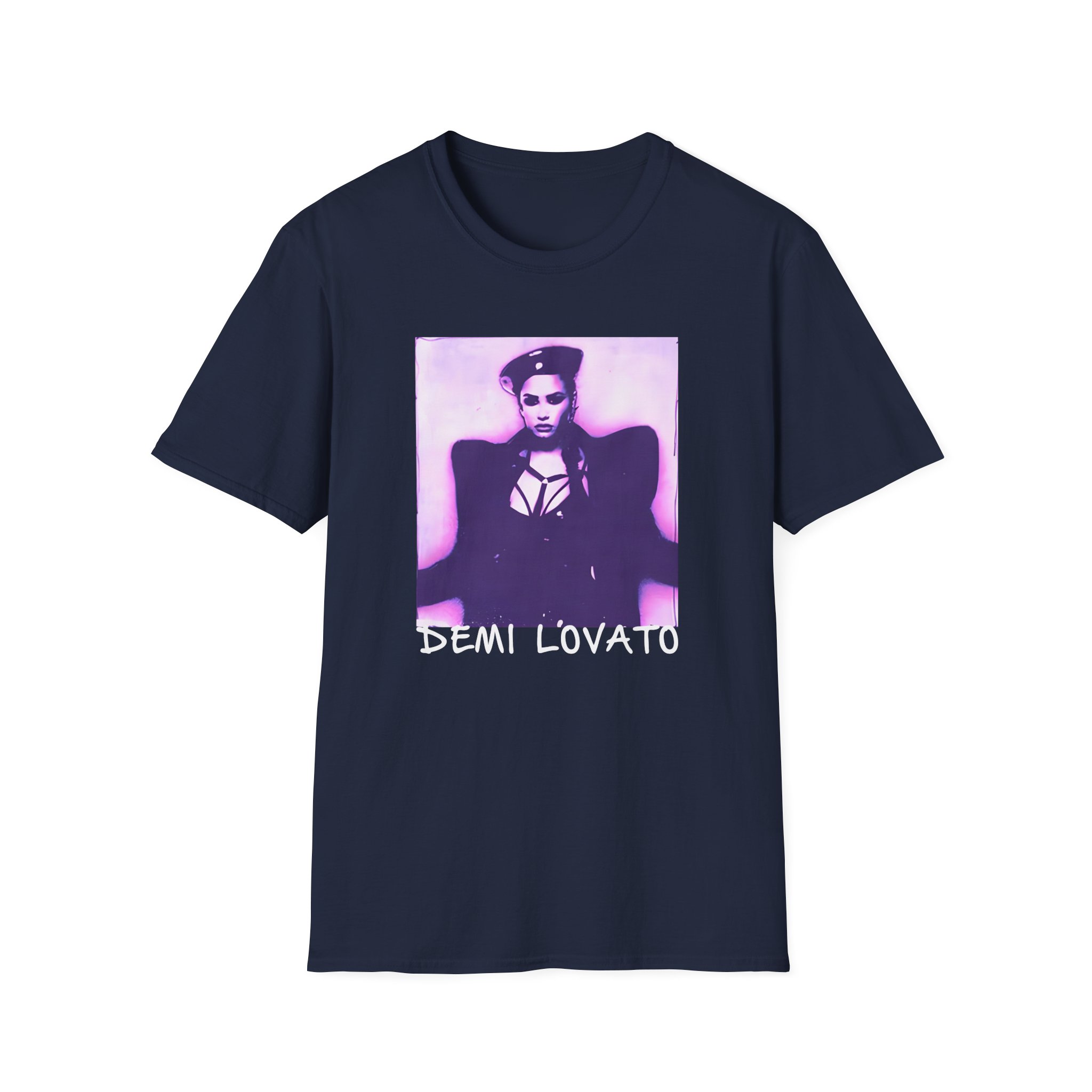 D L Lilac Gradient Photo Unisex Softstyle T-Shirt - Image 11
