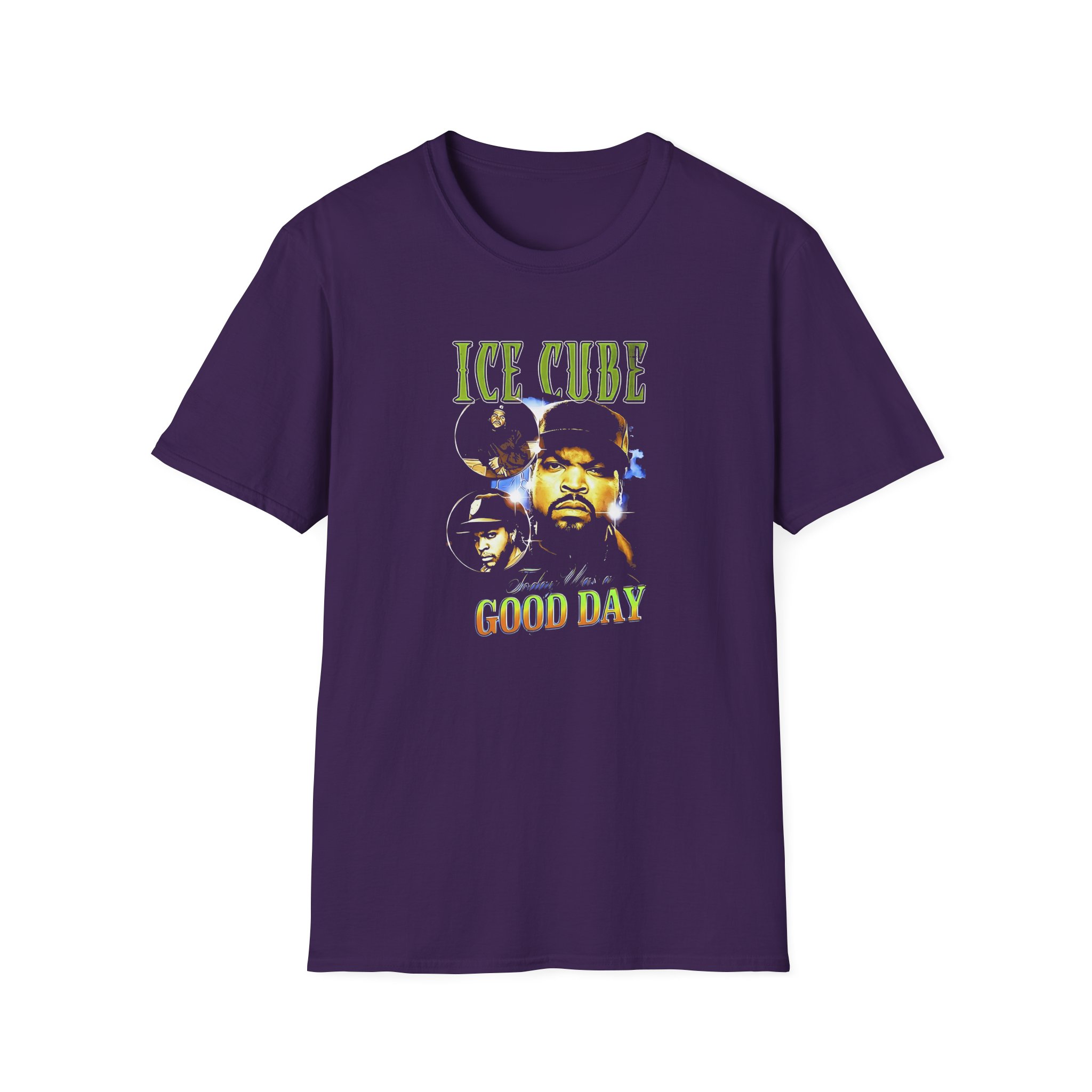 Ice Cube Good Day Photo Collage Unisex Softstyle T-Shirt - Image 17