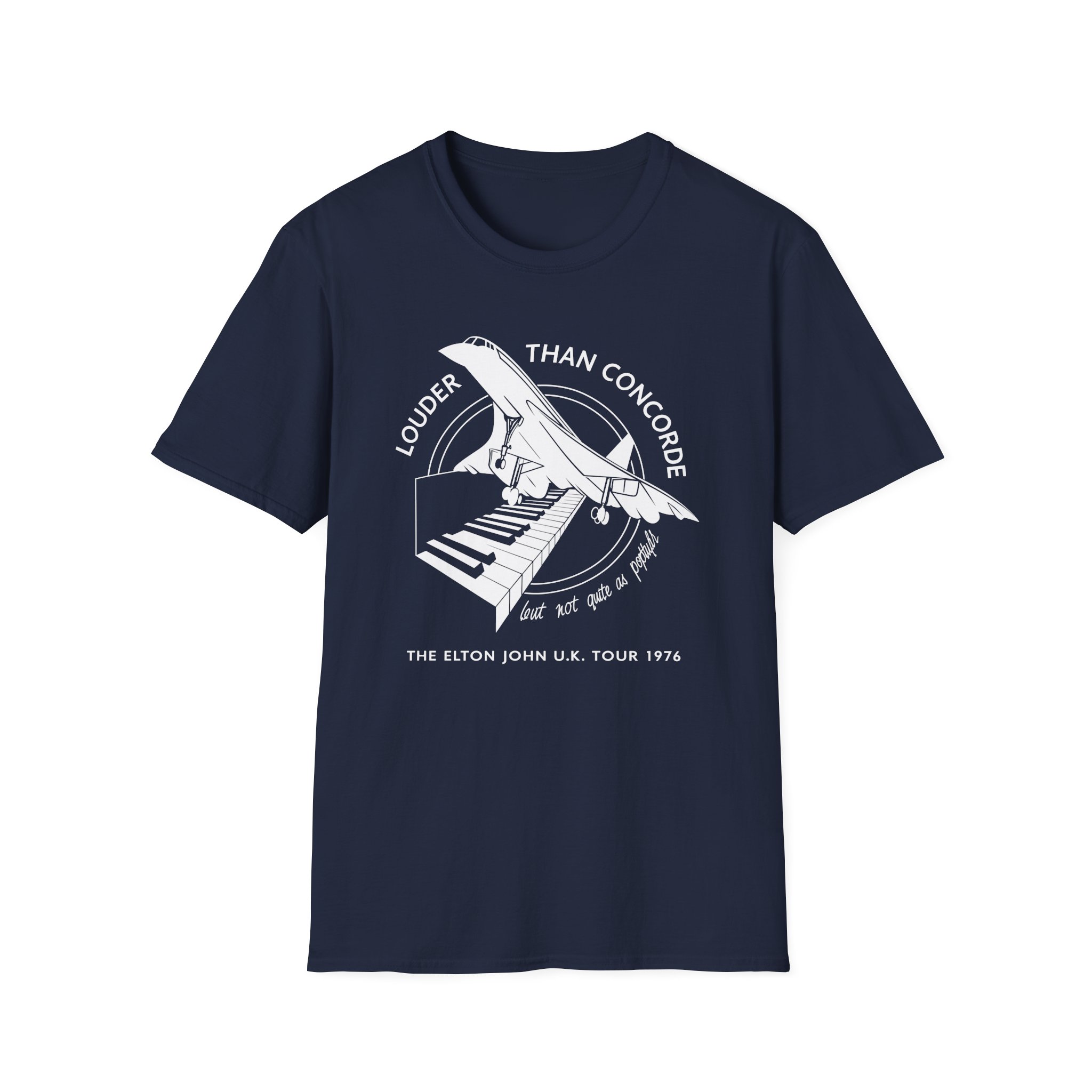 Ej Farewell Vintage Louder Than Concorde Unisex Softstyle T-Shirt - Image 19