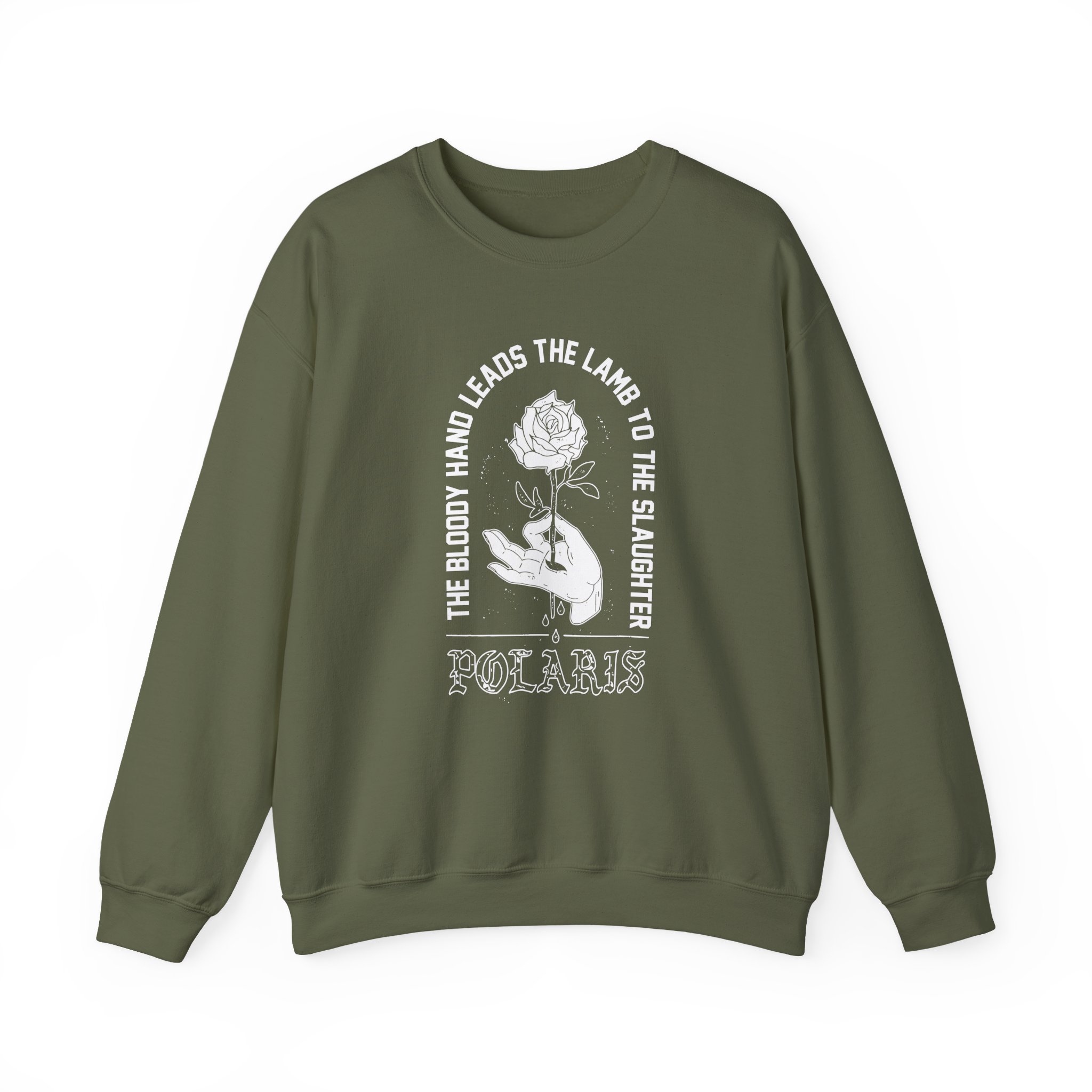 Polaris Bloody Hand Unisex Heavy Blend™ Crewneck Sweatshirt - Image 7