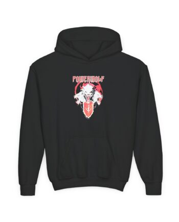Powerwolf Triple Wolf Youth Heavy Blend Hooded Sweatshirt
