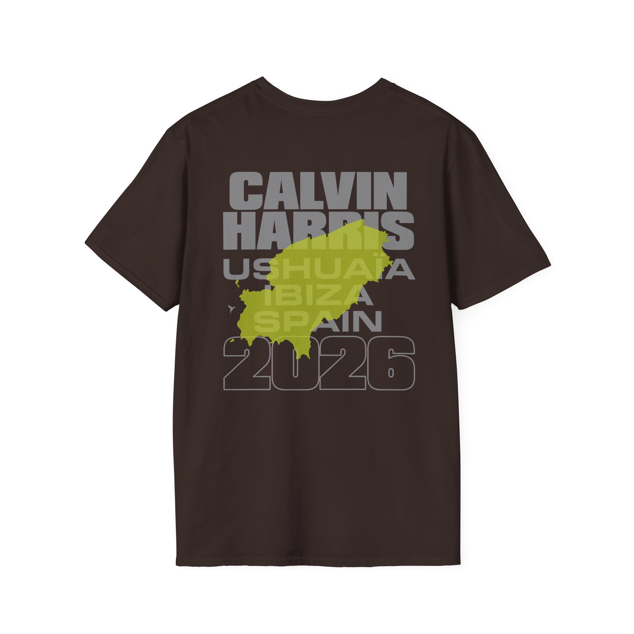 Calvin Harris Ibiza Text Unisex Softstyle T-Shirt - Image 6